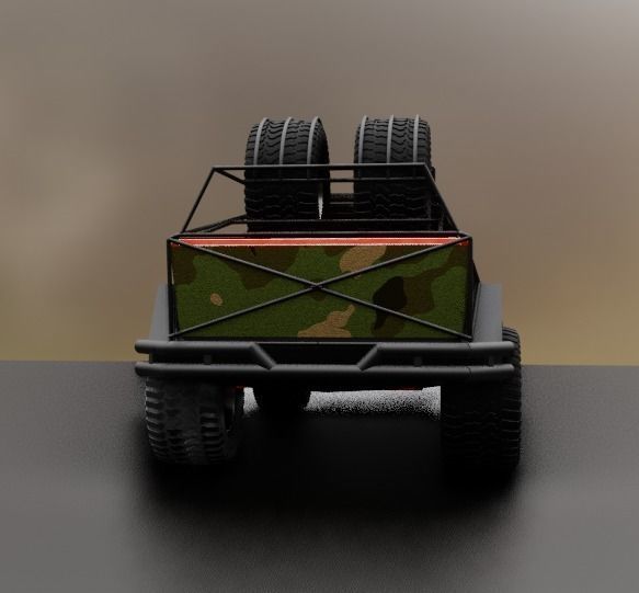 cyber truck Low-poly 3D model_19