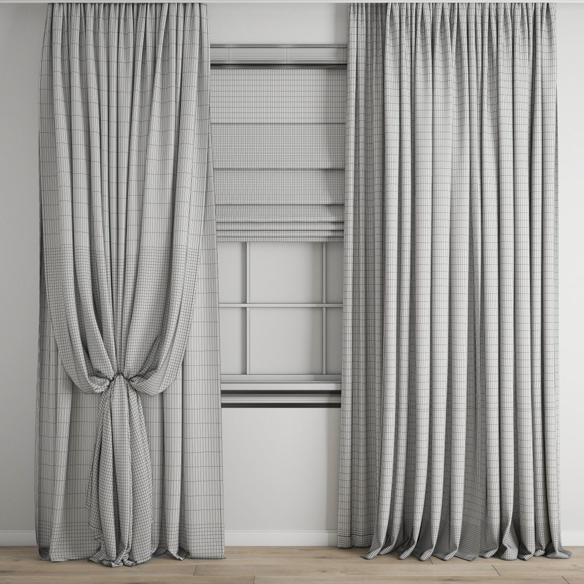 curtain 434 3D model_4