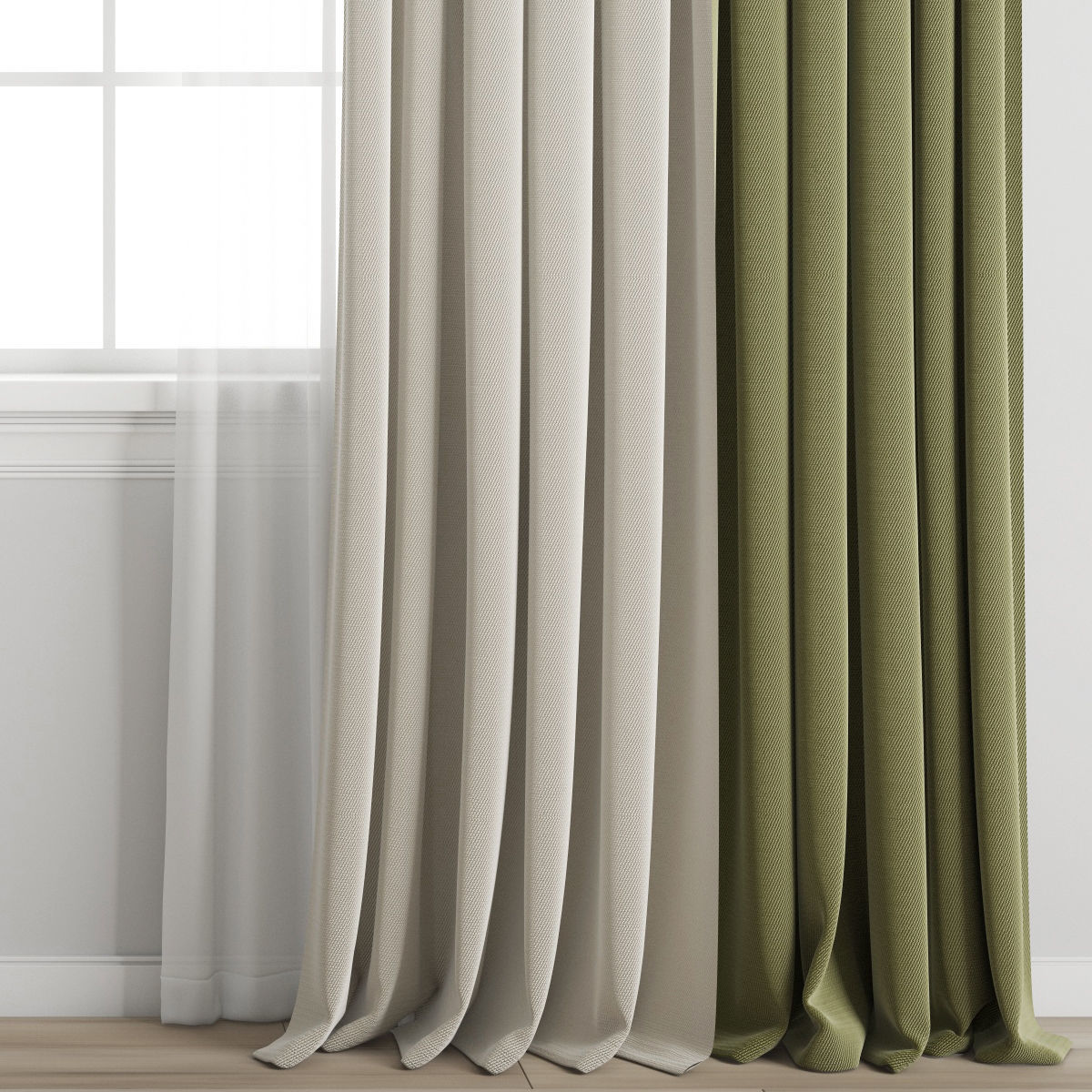 curtain 434 3D model_3