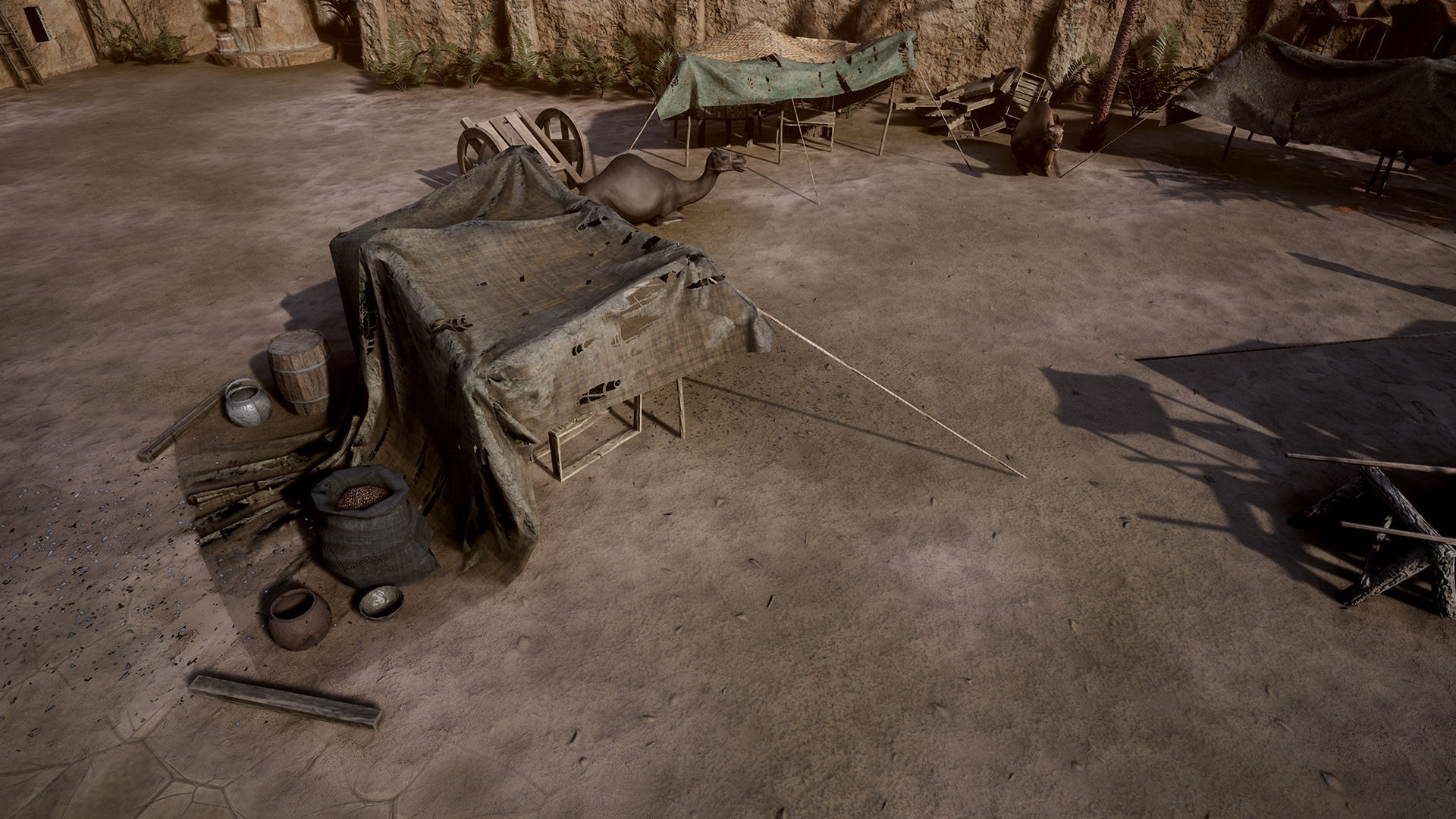 Top-Down Desert Town - LowPoly Low-poly 3D model_20