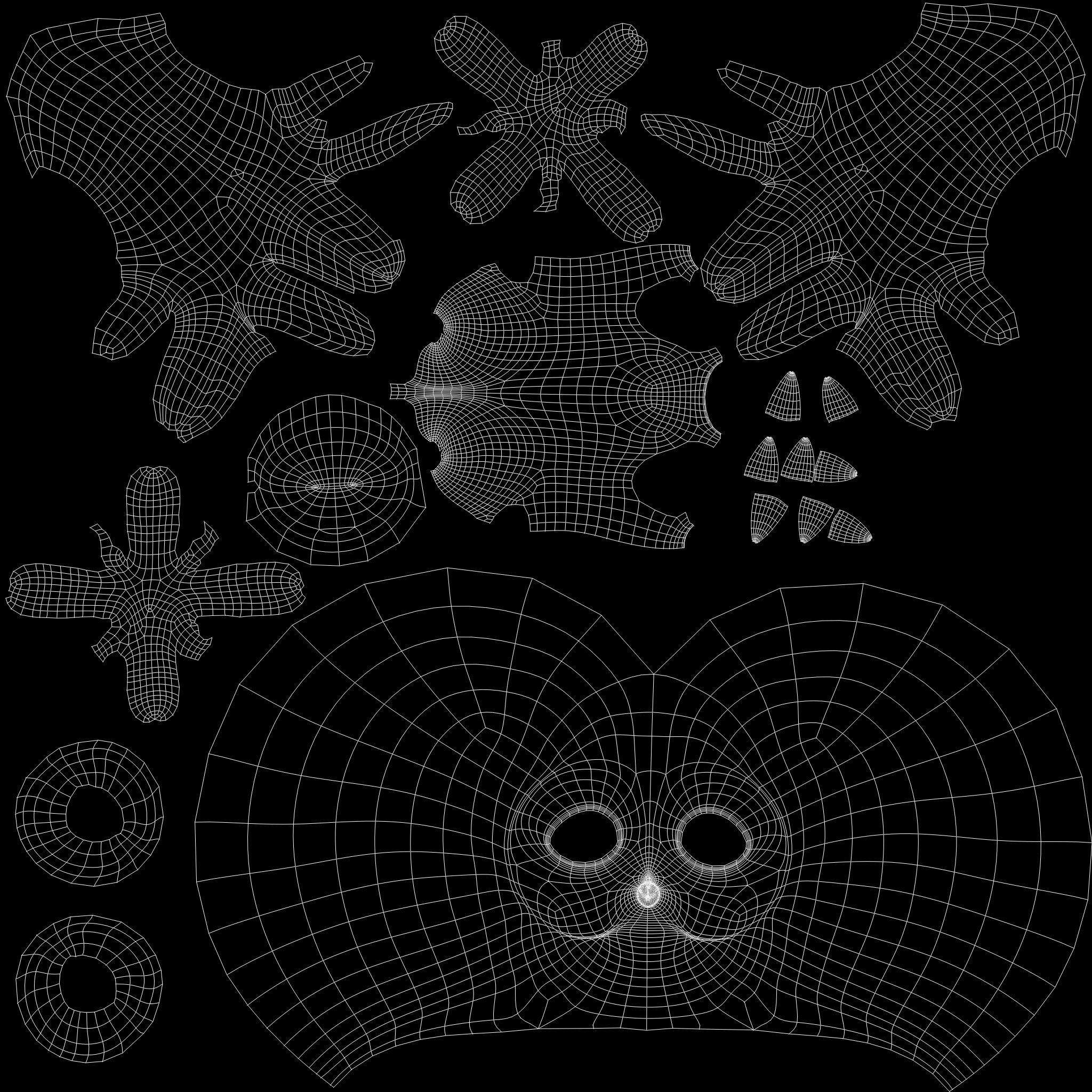 Stylized Owl NoRig Low-poly 3D model_19