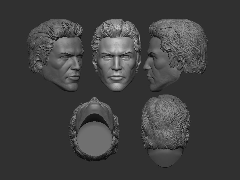 Constantine Keannu Reeves - Headsculpt for Action Figures 3D print model_1