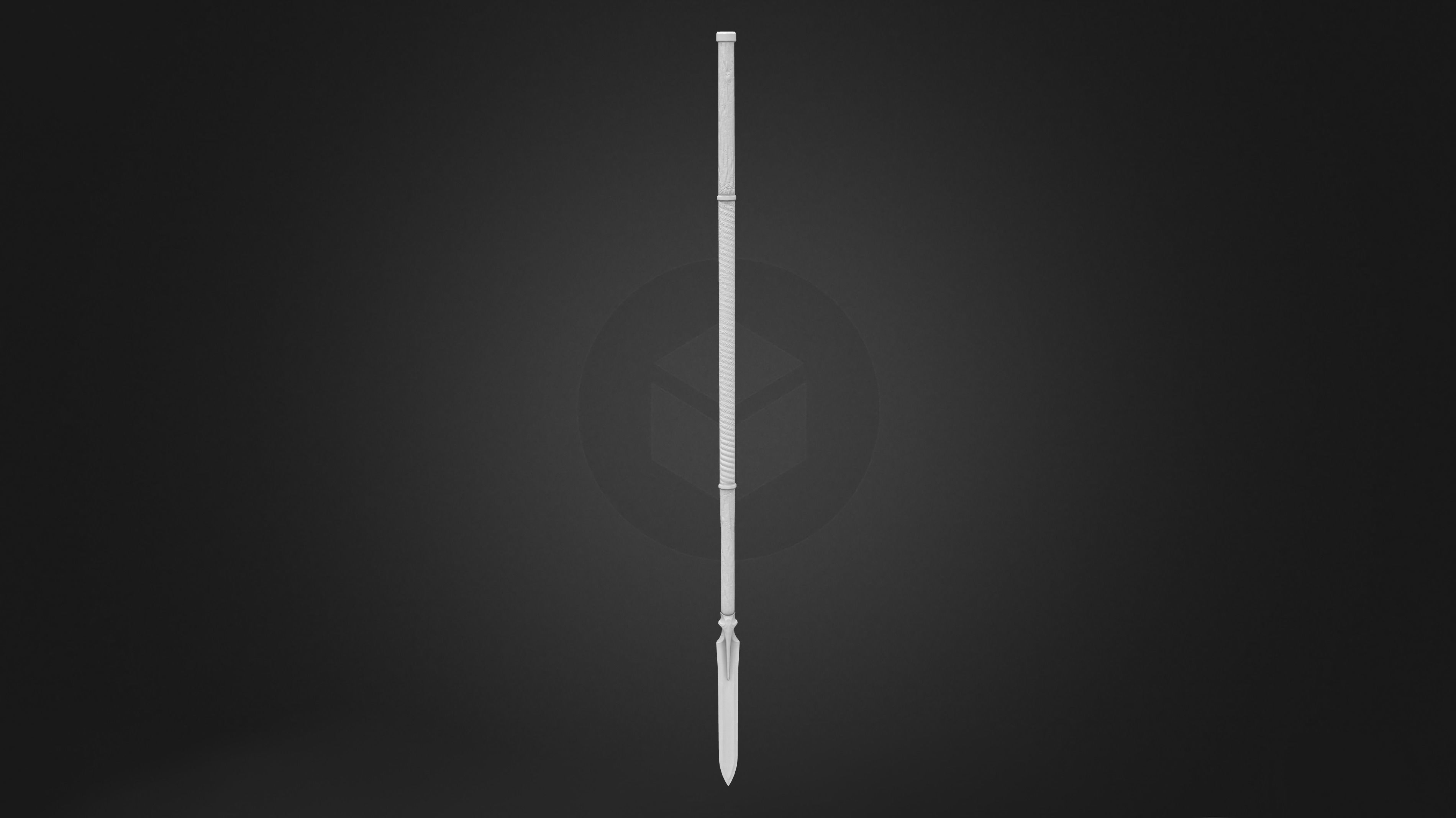 Medieval Fantasy Warrior Spears Low-poly 3D model_6