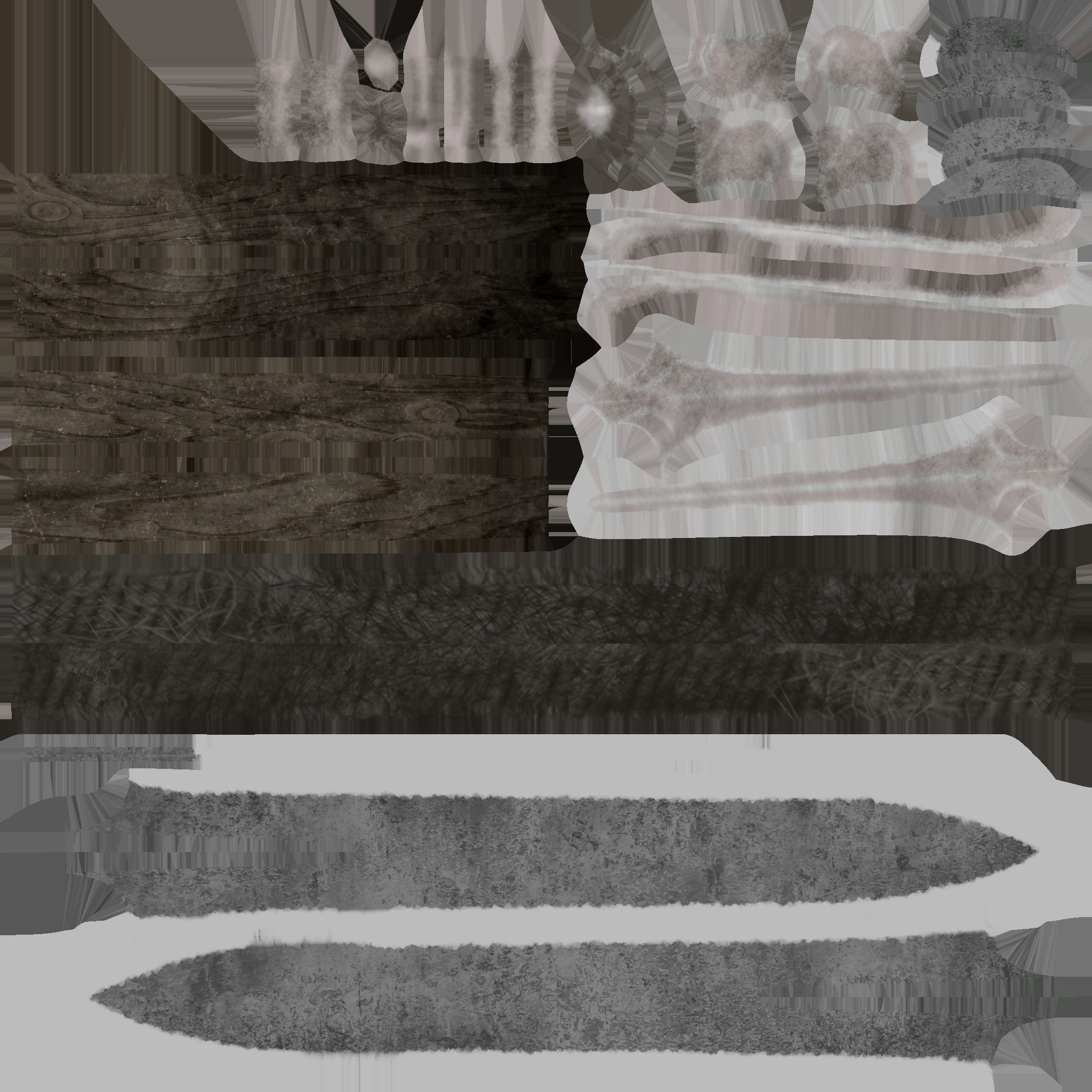 Medieval Fantasy Warrior Spears Low-poly 3D model_7