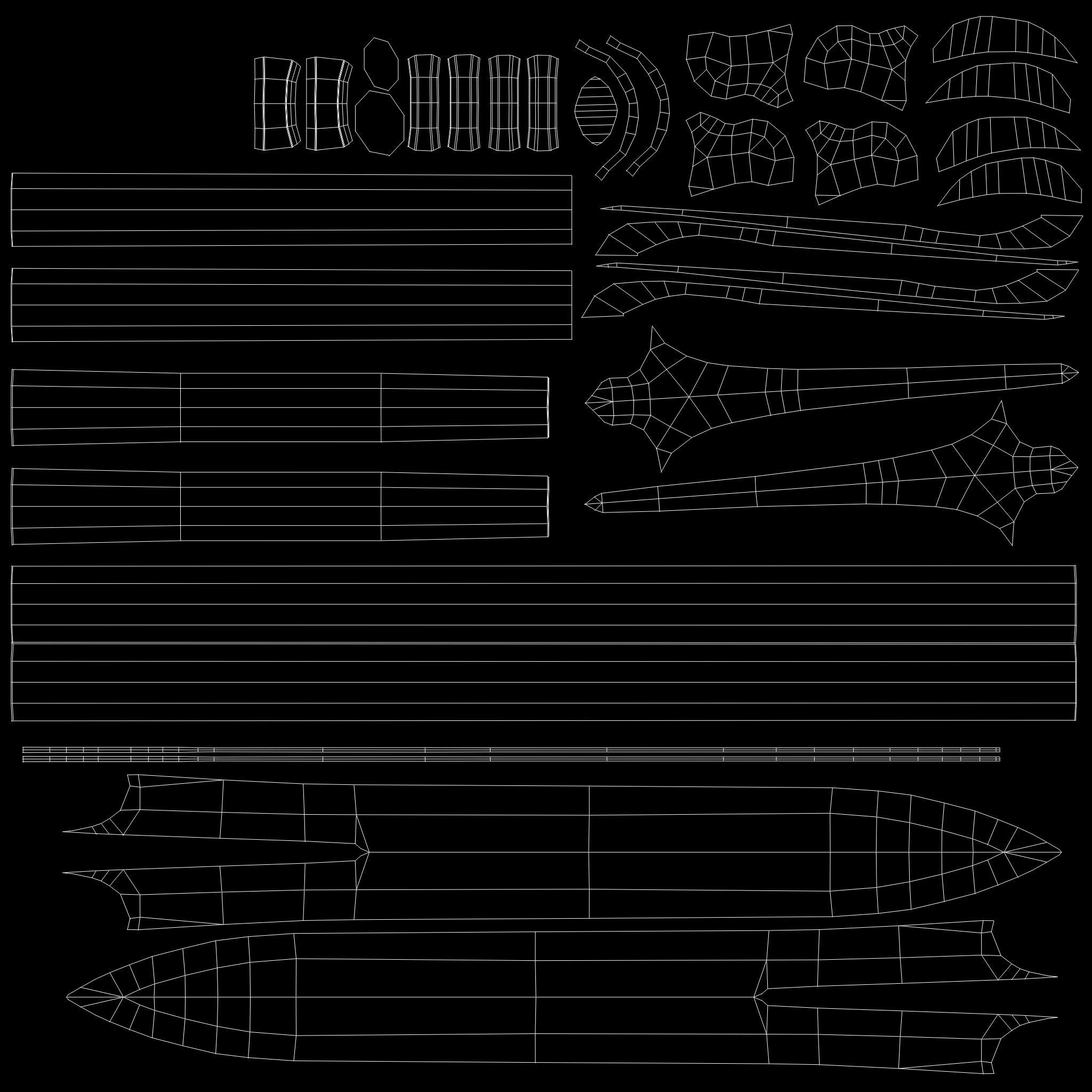 Medieval Fantasy Warrior Spears Low-poly 3D model_11