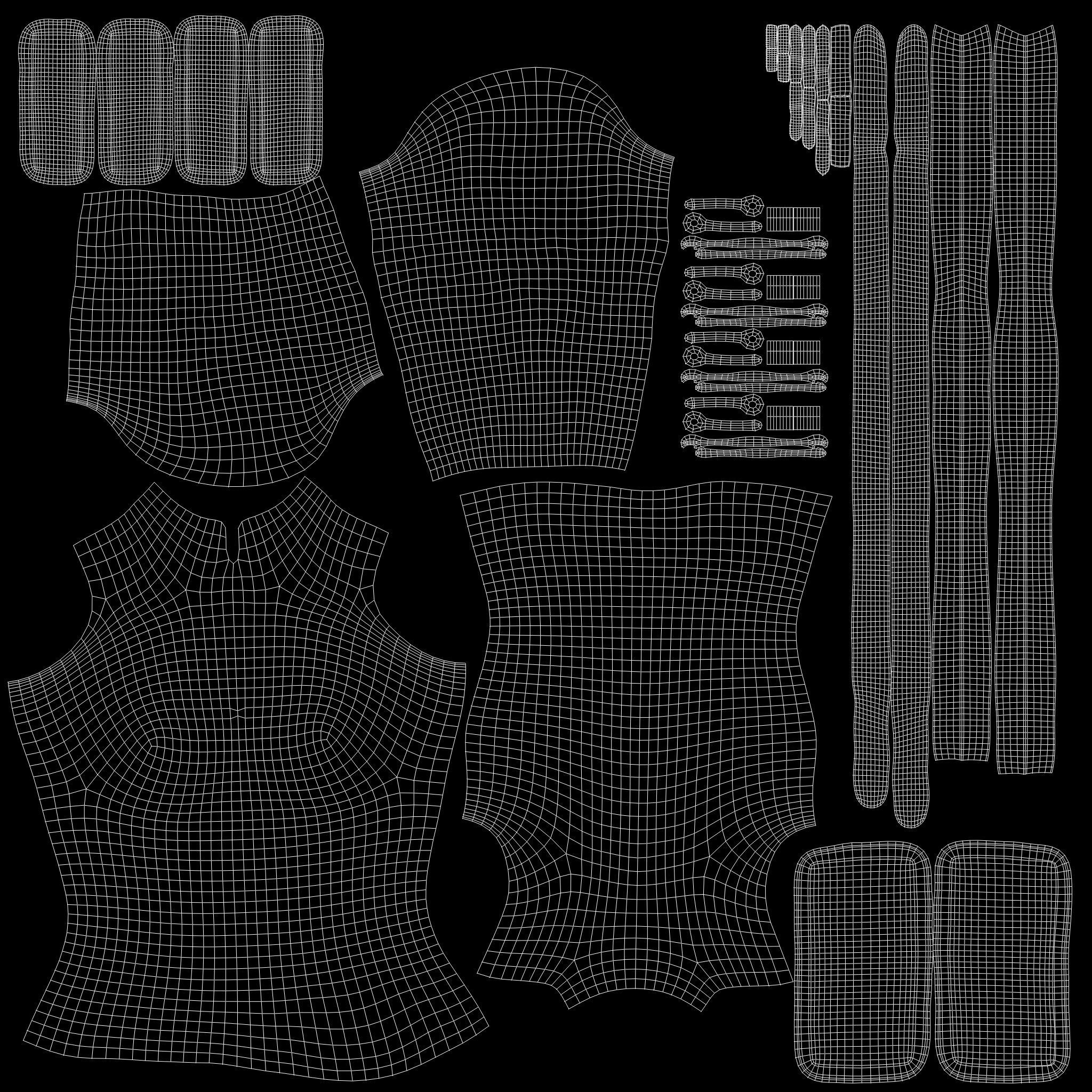 Medieval Female Warrior Top With Shoulder Guards Low-poly 3D model_13