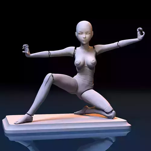 Android girl 3D print model