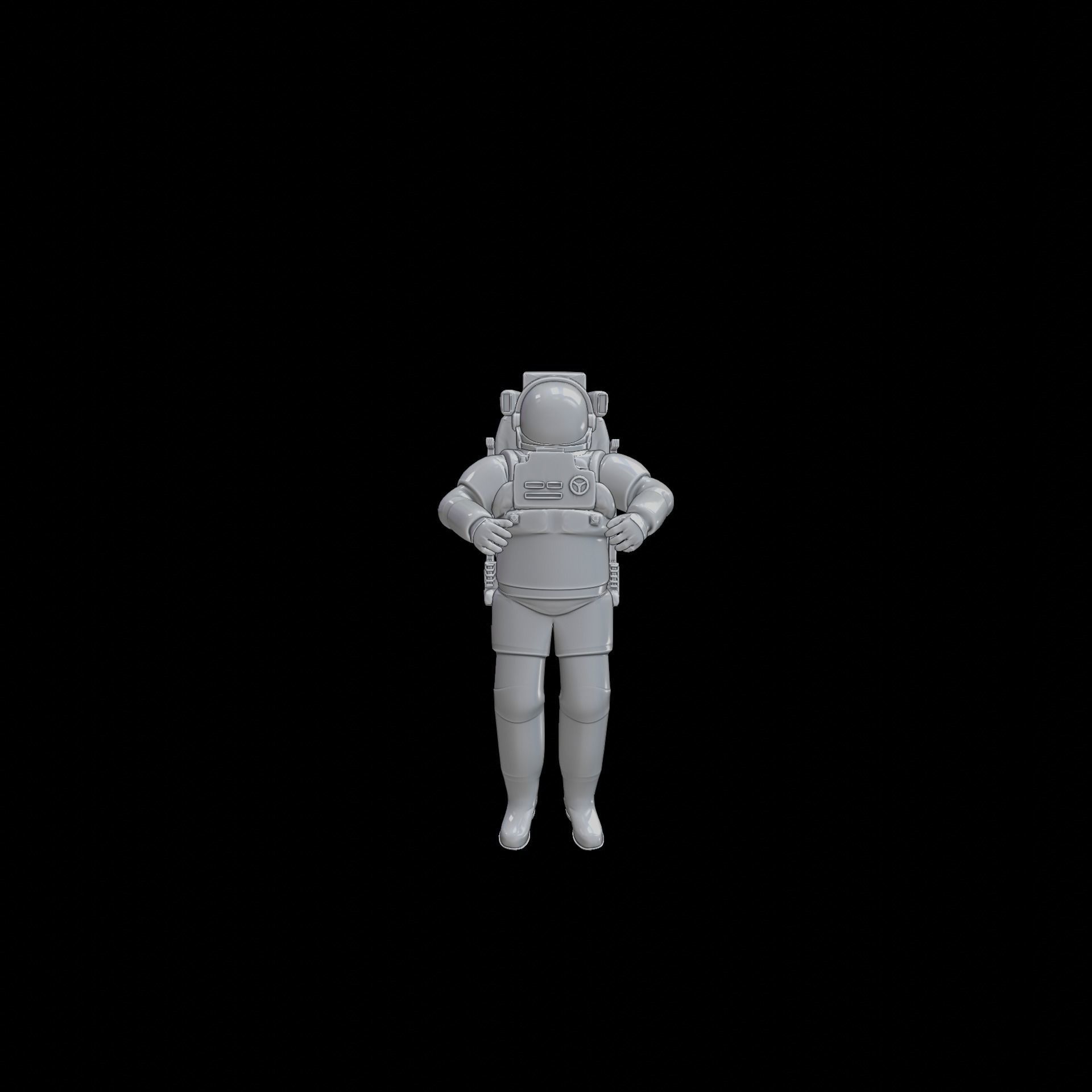 Astronaut space suit 3D print model_6