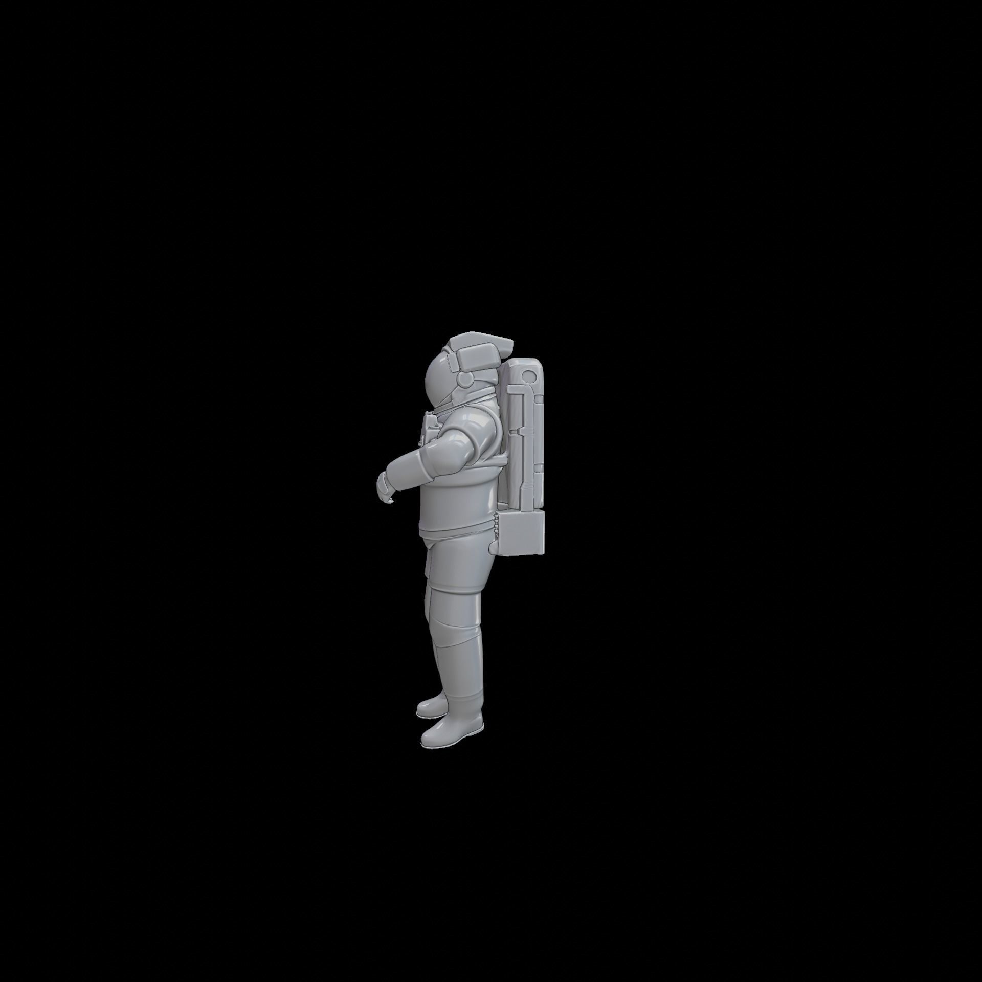 Astronaut space suit 3D print model_9