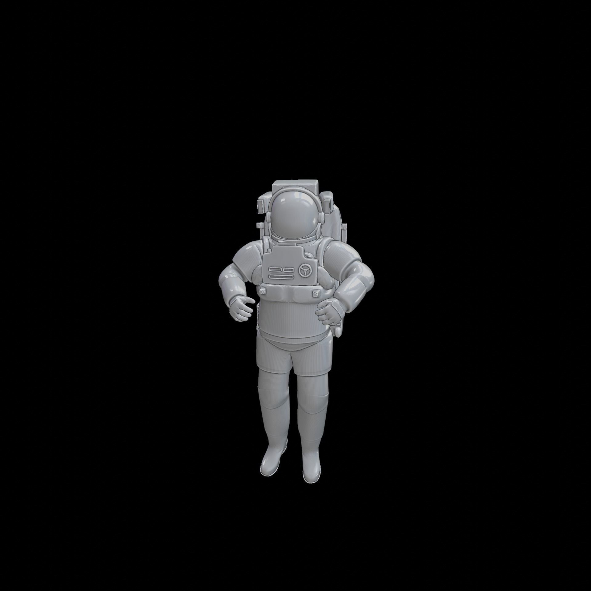 Astronaut space suit 3D print model_4