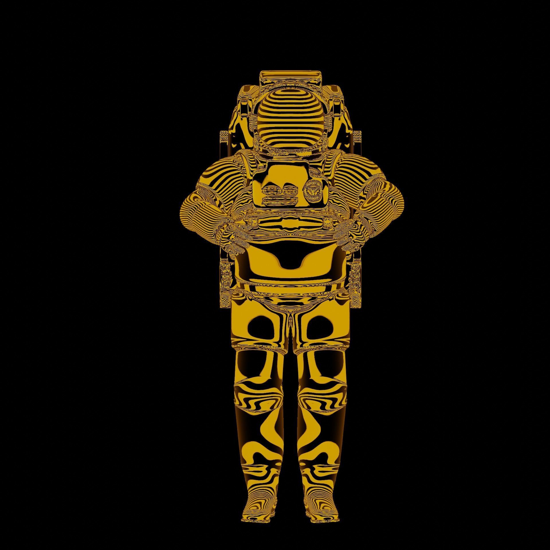 Astronaut space suit 3D print model_23