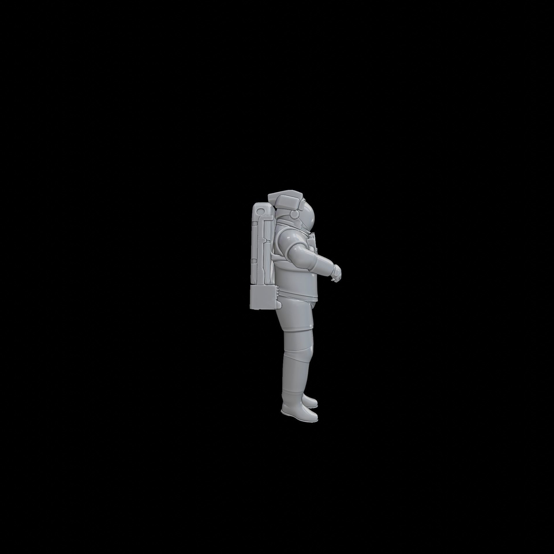 Astronaut space suit 3D print model_8