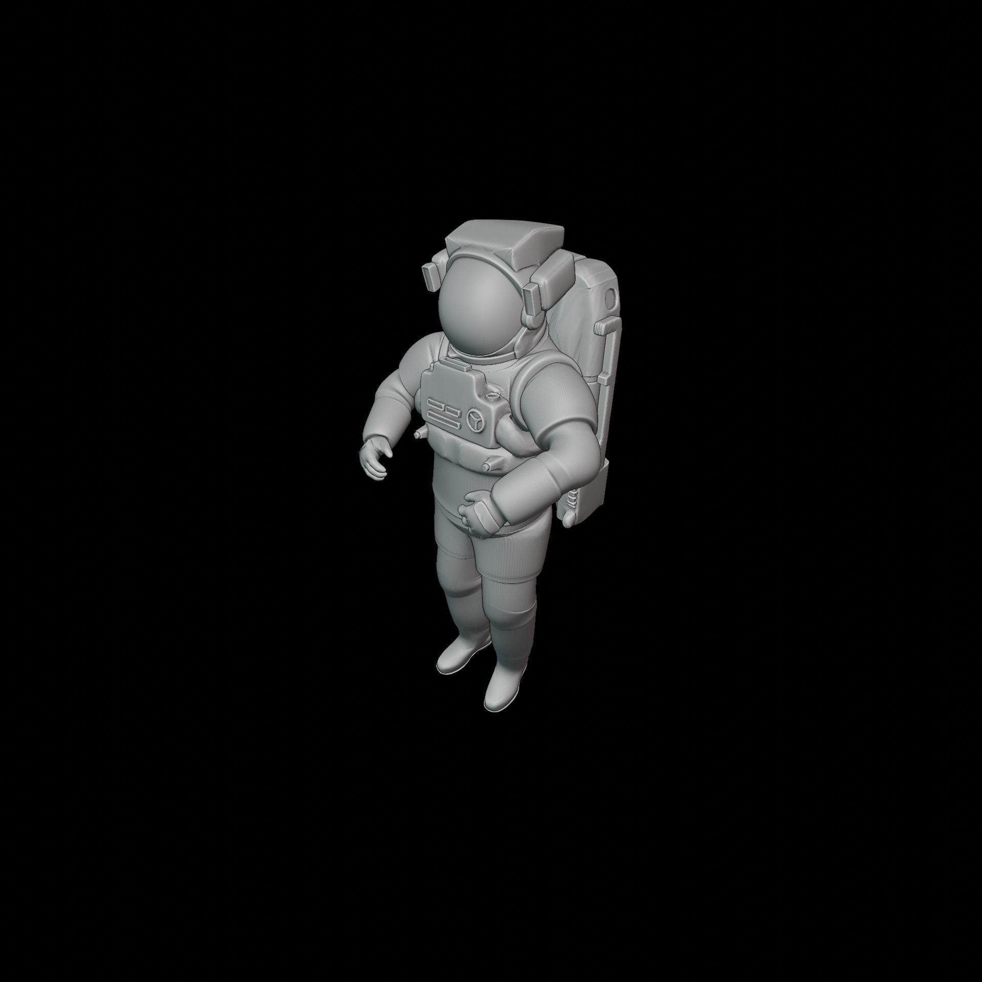 Astronaut space suit 3D print model_16