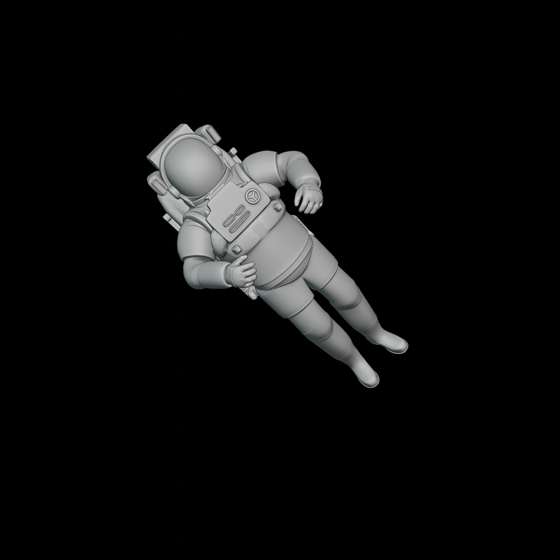 Astronaut space suit 3D print model_21