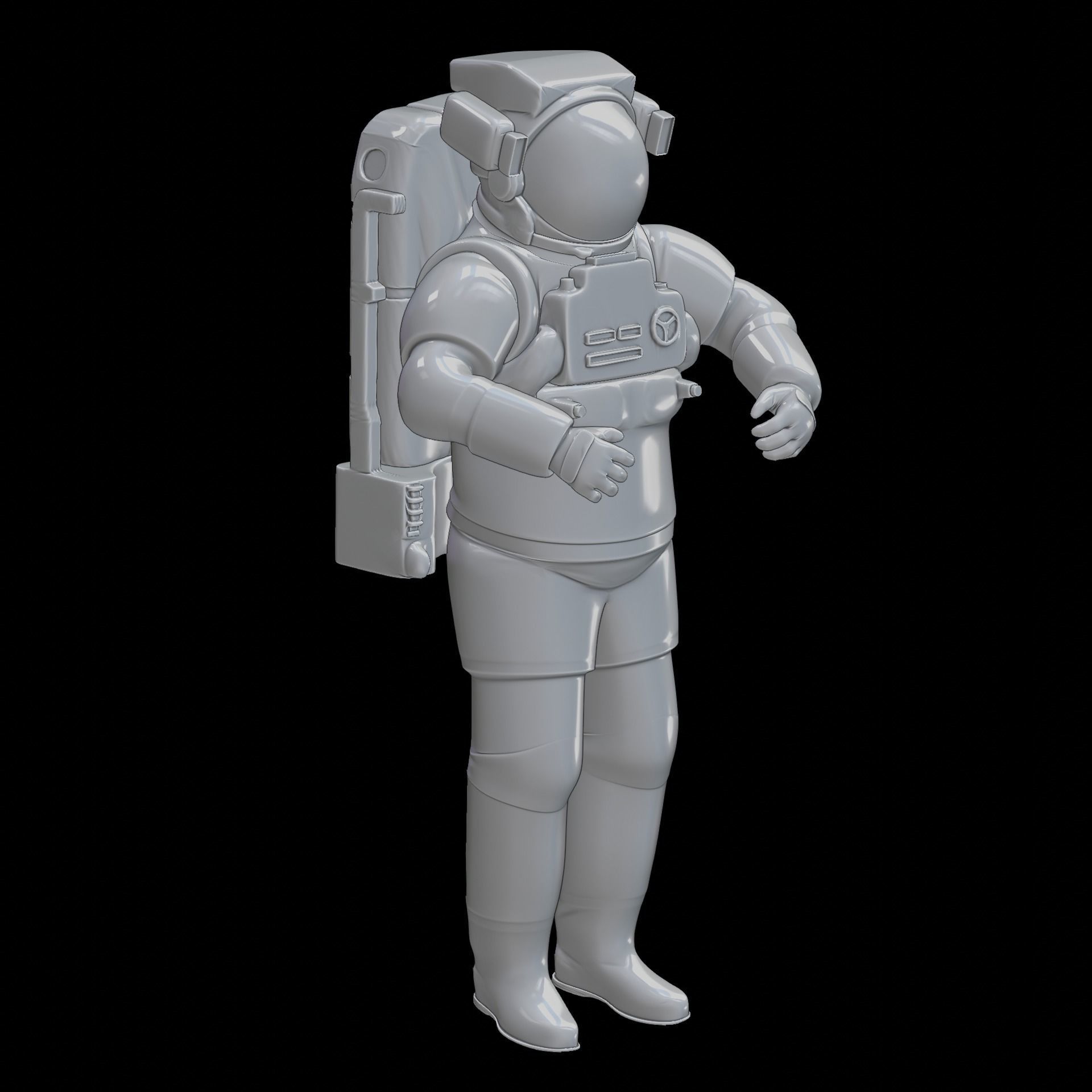 Astronaut space suit 3D print model_13