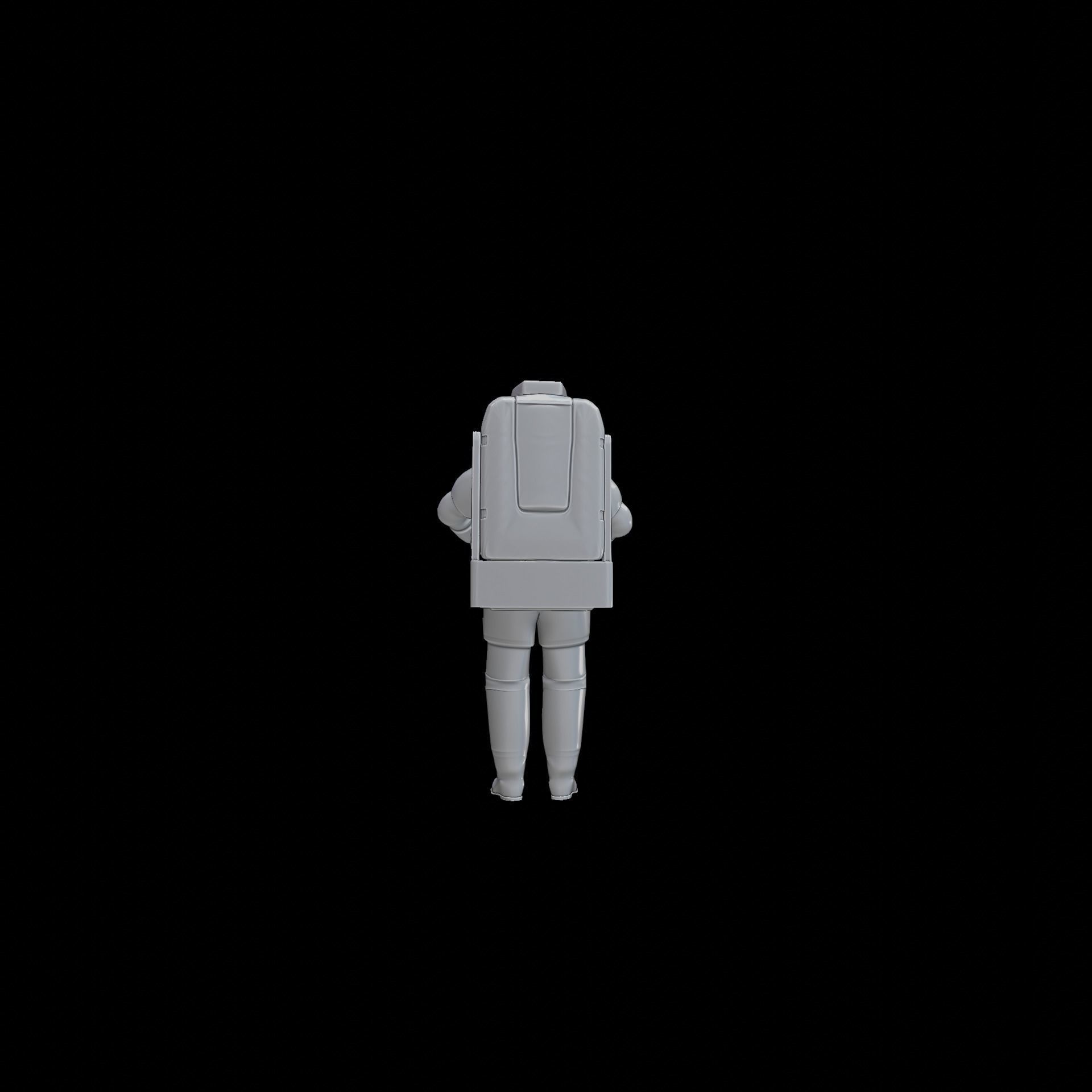 Astronaut space suit 3D print model_7