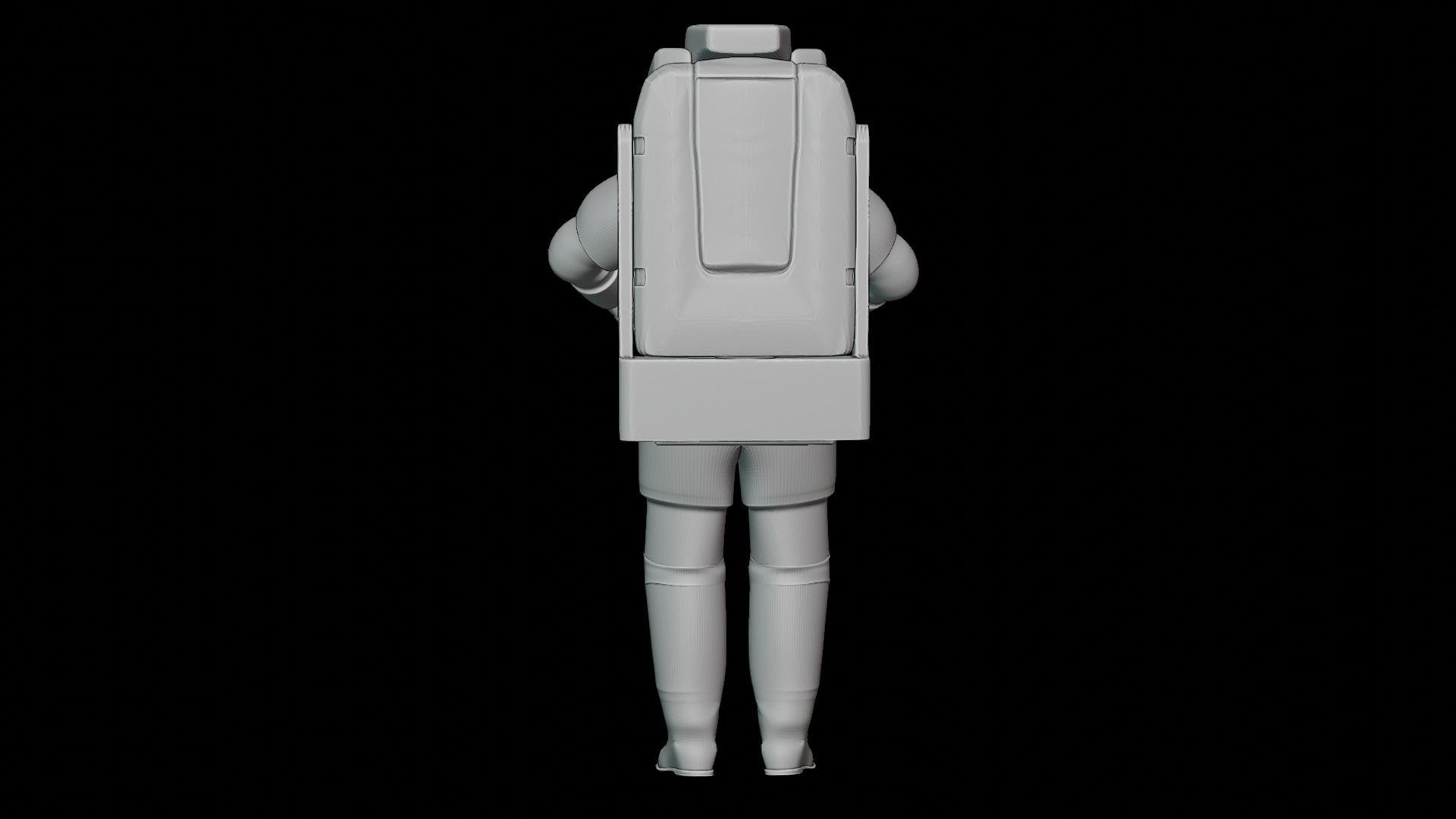 Astronaut space suit 3D print model_15