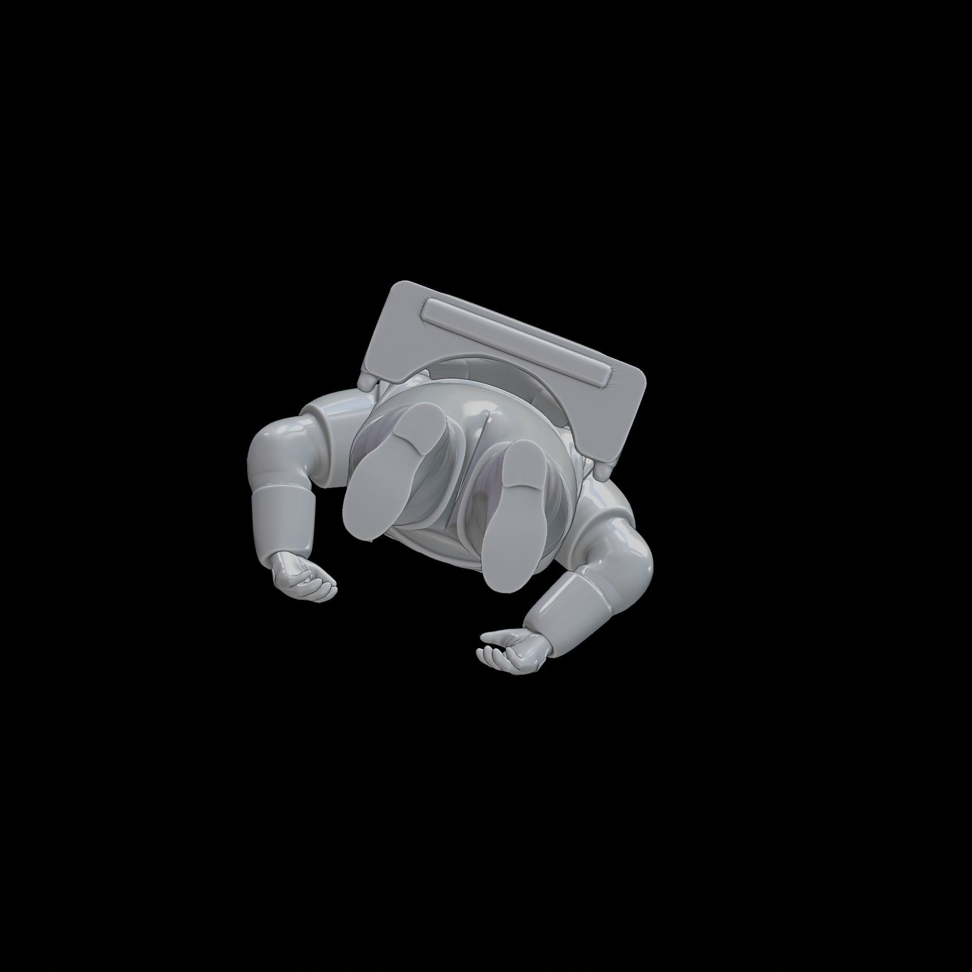 Astronaut space suit 3D print model_14