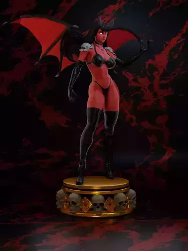 Purgatori dc comics female demon statue