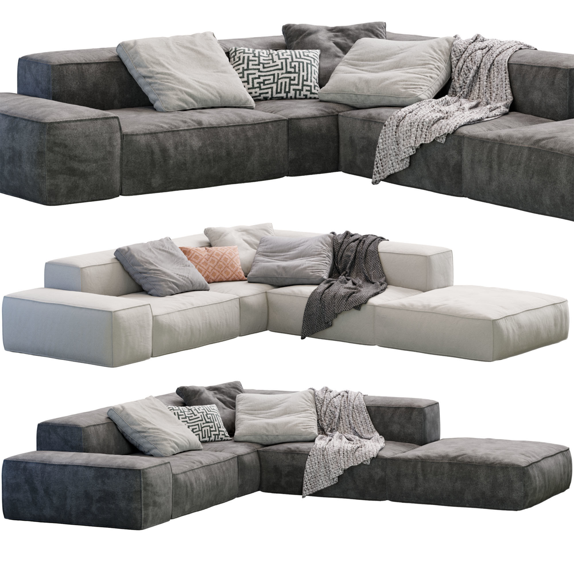 Living Divani NeoWall Sofa 3D model_9