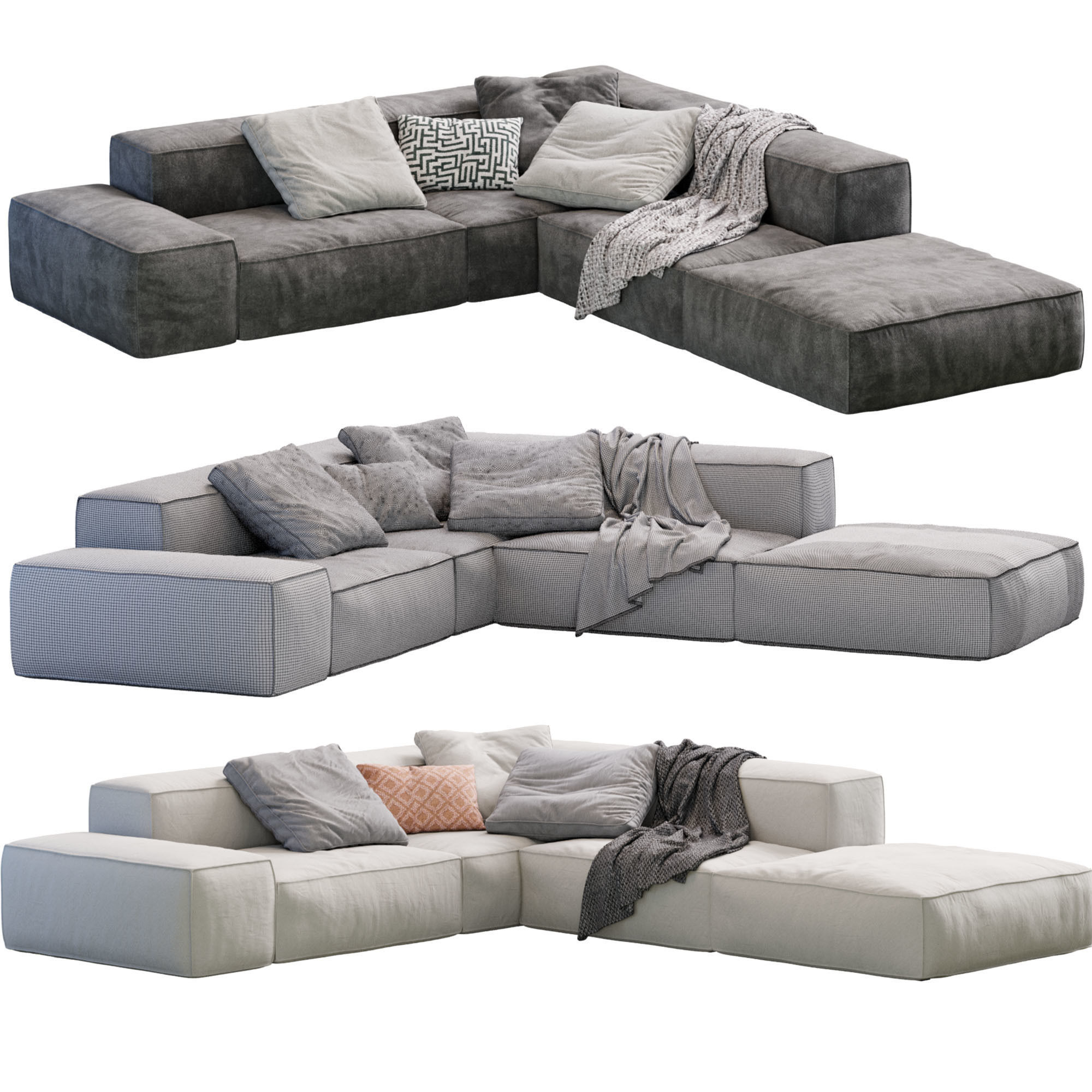 Living Divani NeoWall Sofa 3D model_10