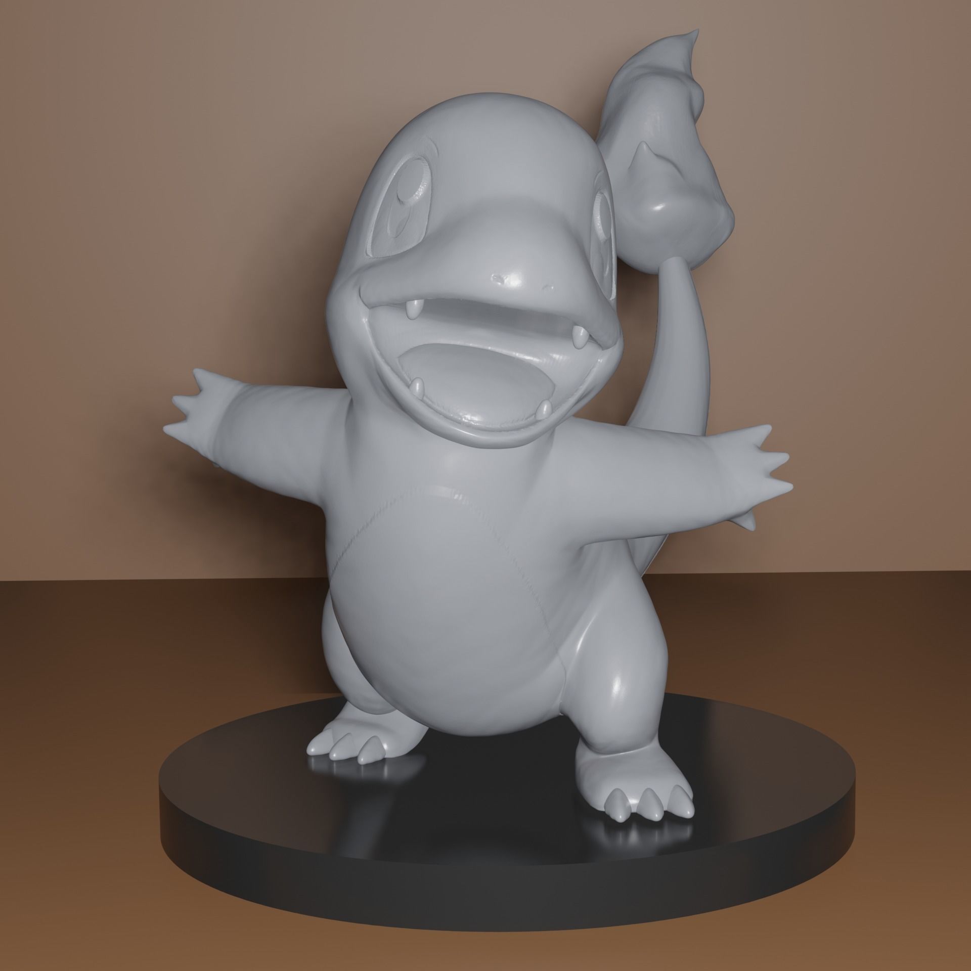 Charmander pokemon figurine 3D print model_1