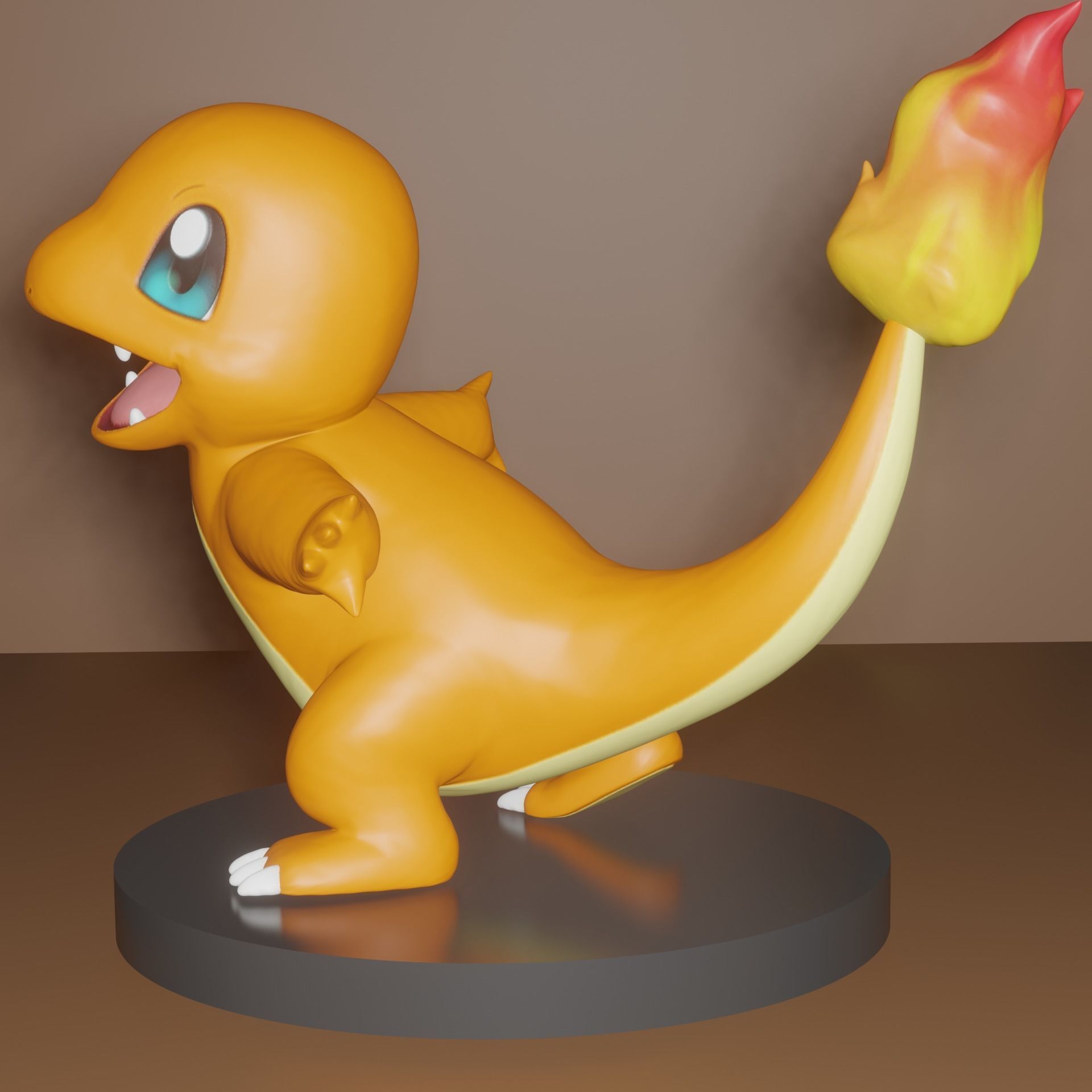 Charmander pokemon figurine 3D print model_7
