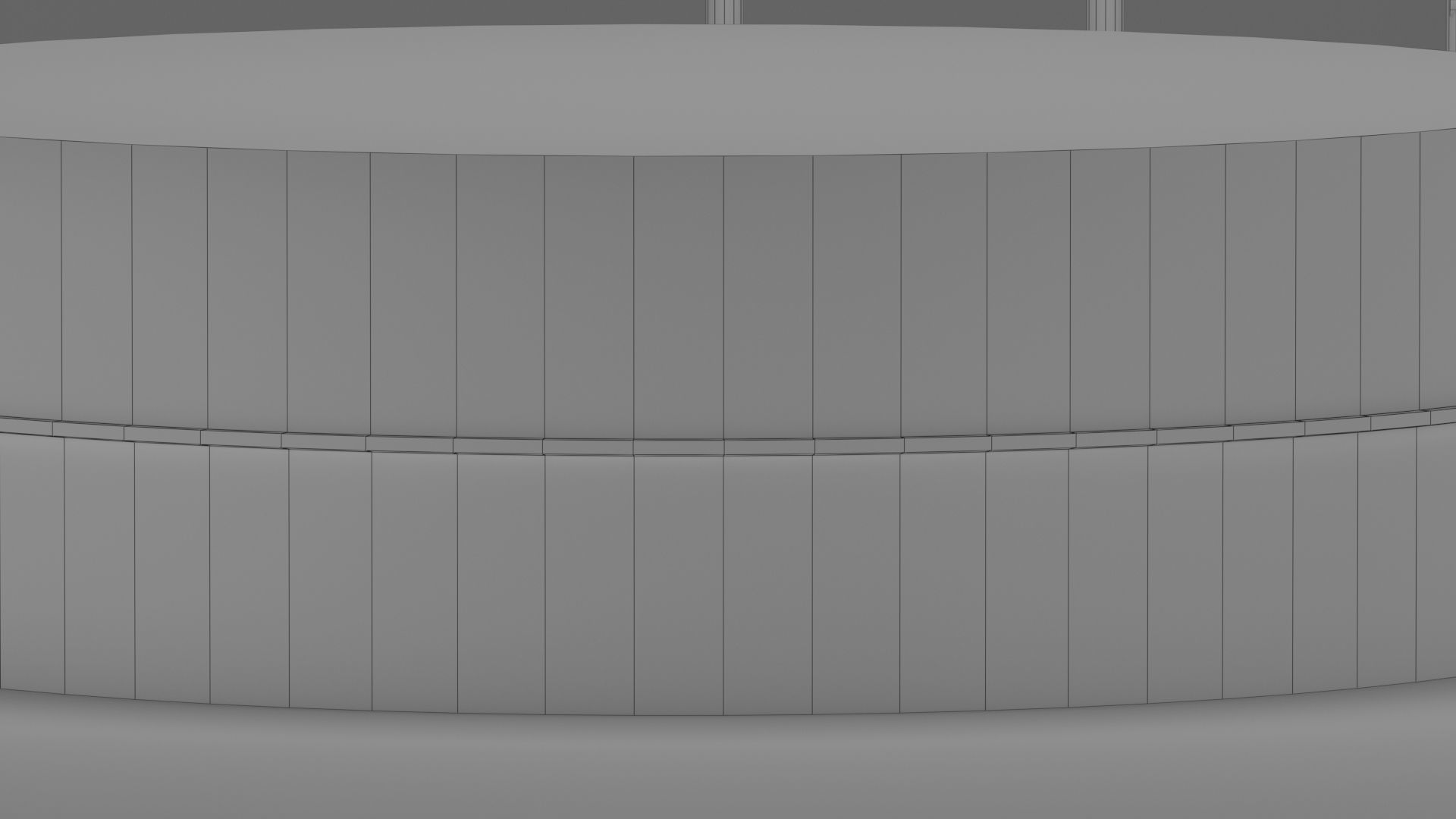 Product stand in black and gold color 3D model_11