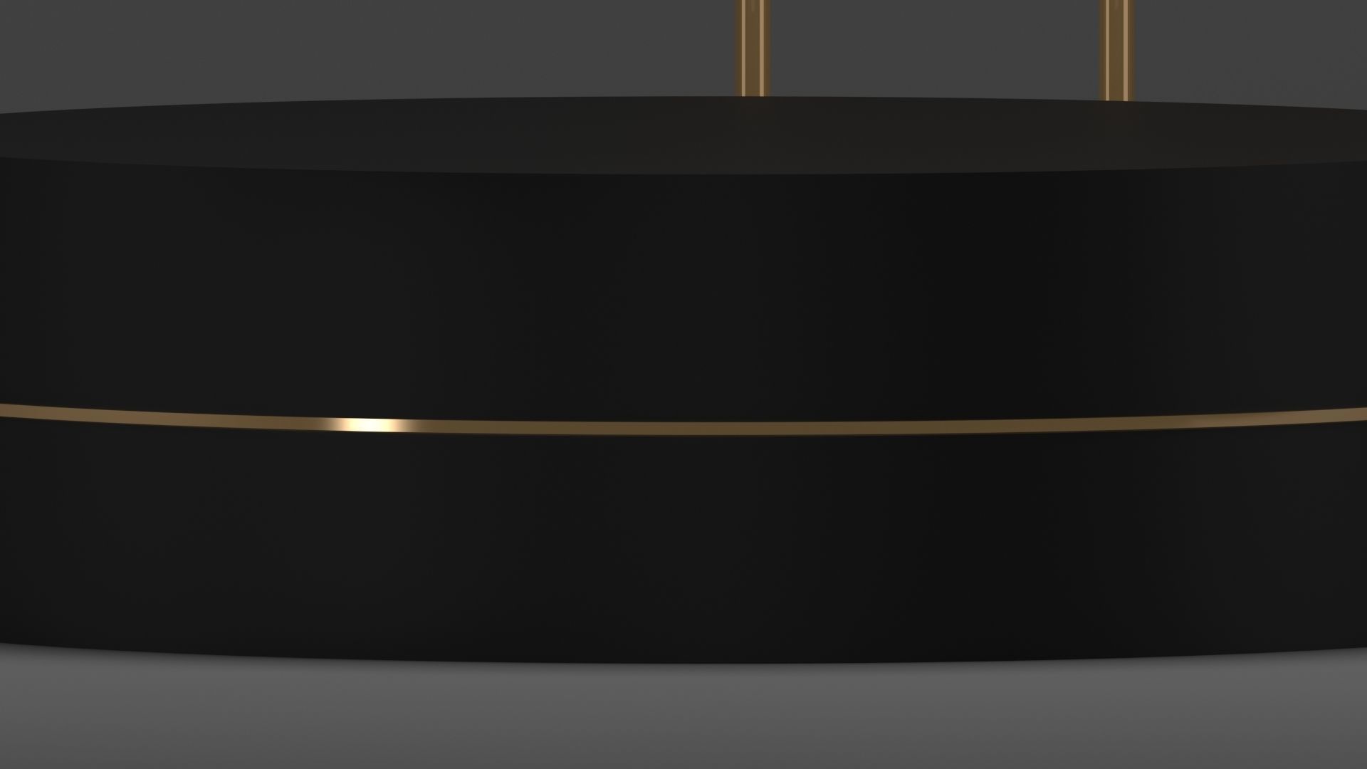Product stand in black and gold color 3D model_3
