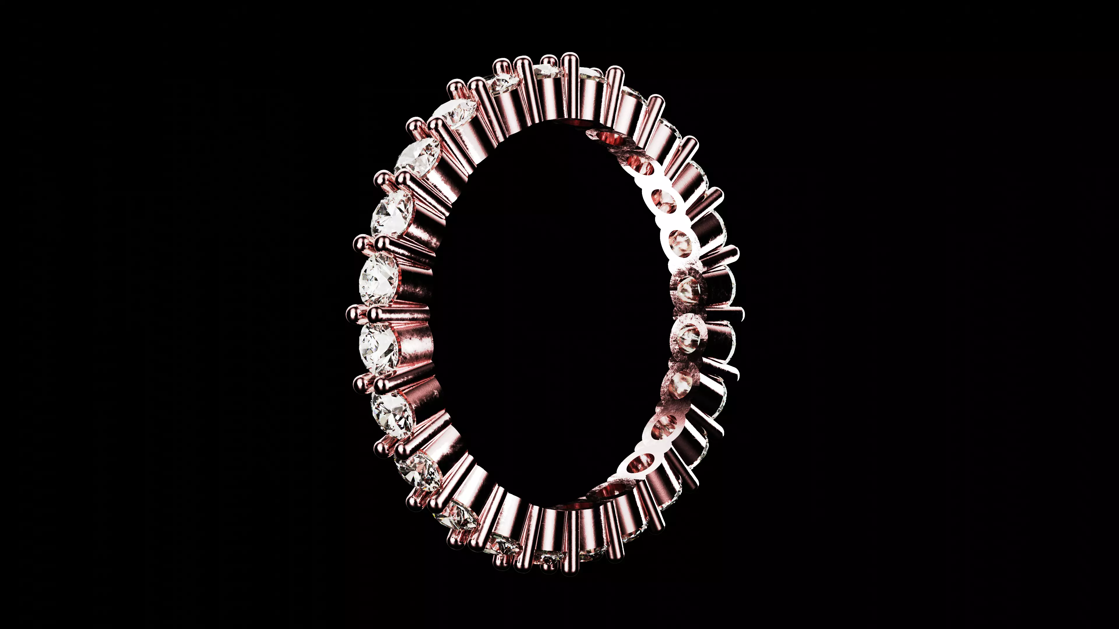 Eternity ring US and EU ring size 3D print model