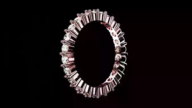 Eternity ring US and EU ring size  3D print model