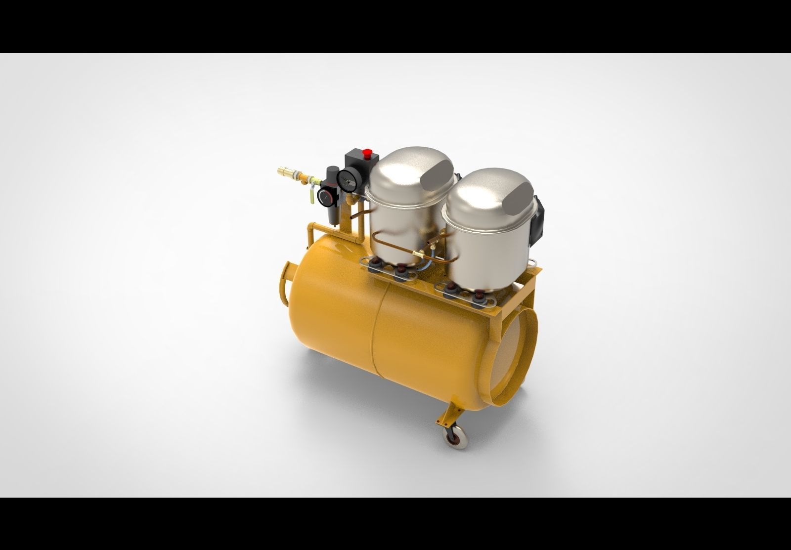 Air compressor type A1 3D model_2