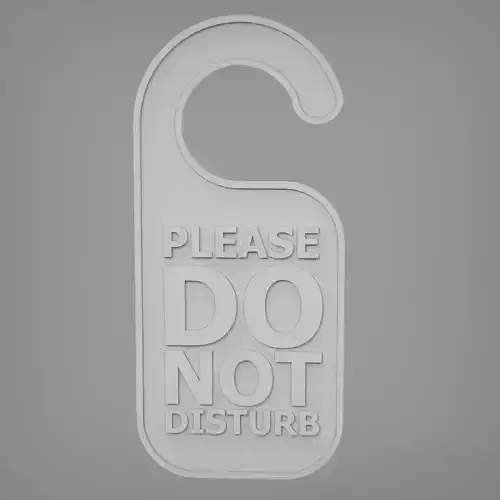Please Do Not Disturb Door Hanger