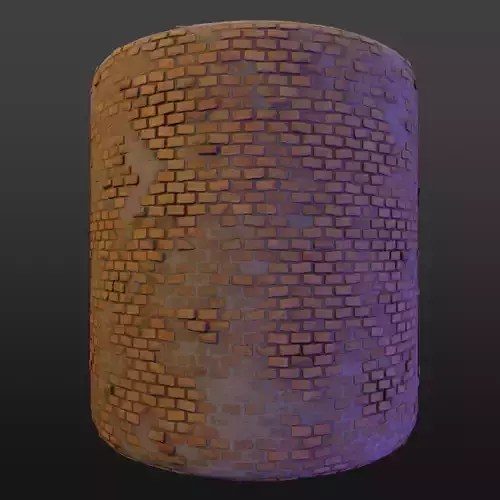 Procedural Stylized Brick Material