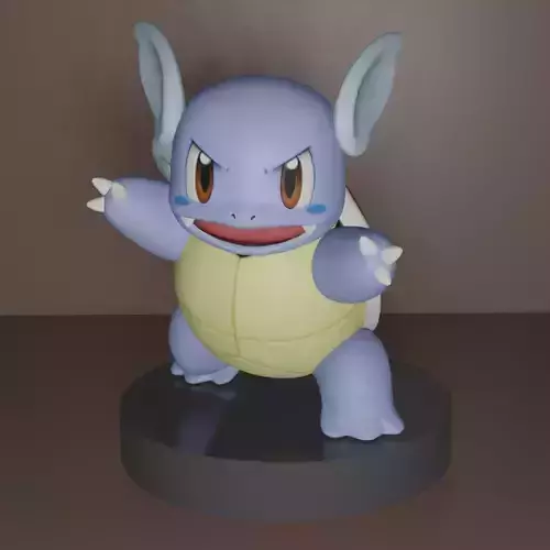 Wartortle pokemon figurine 3D print model