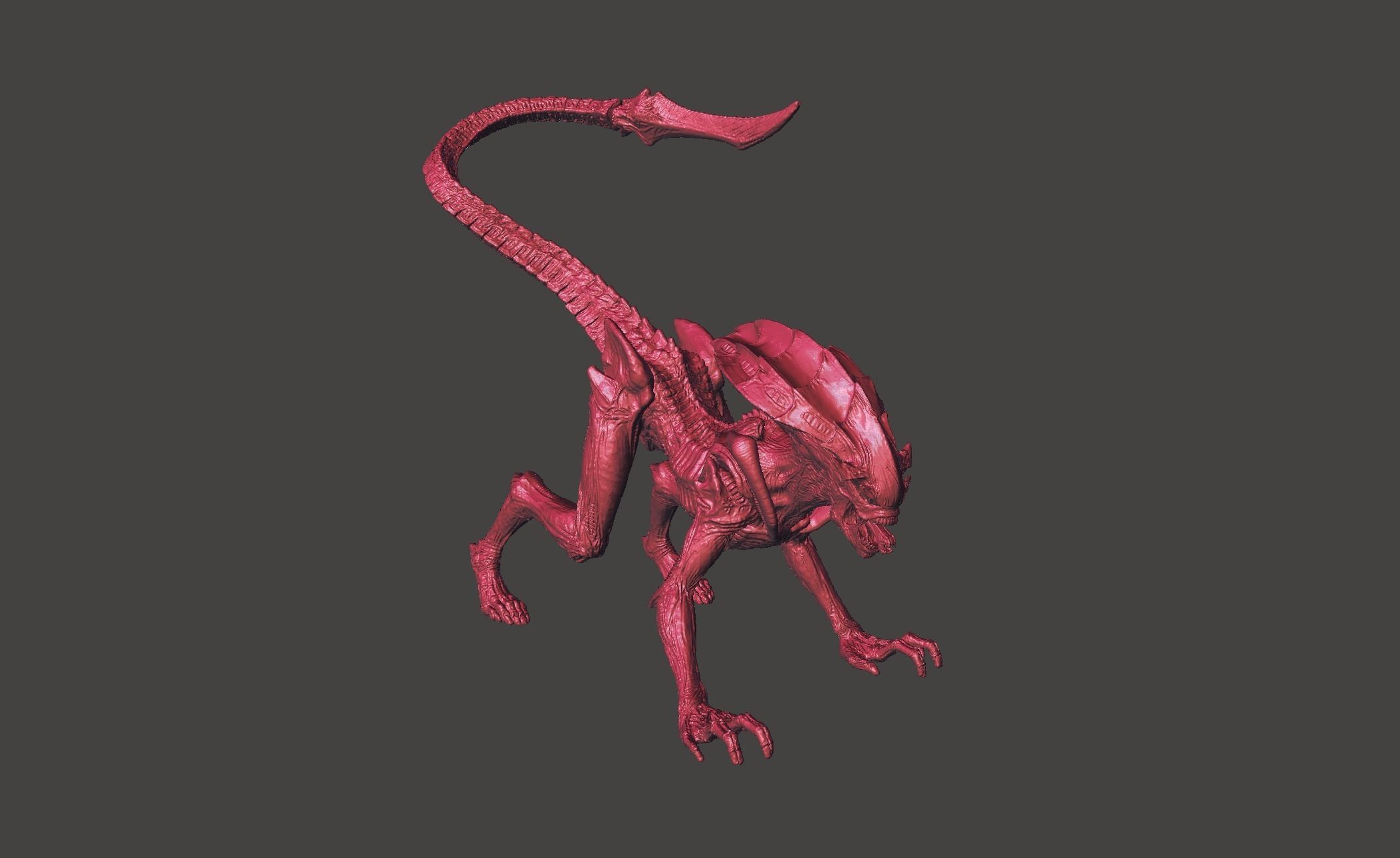 Aliens Fireteam Elite PROWLER XENOMORPH Ultra high detailed STL 3D print model_44