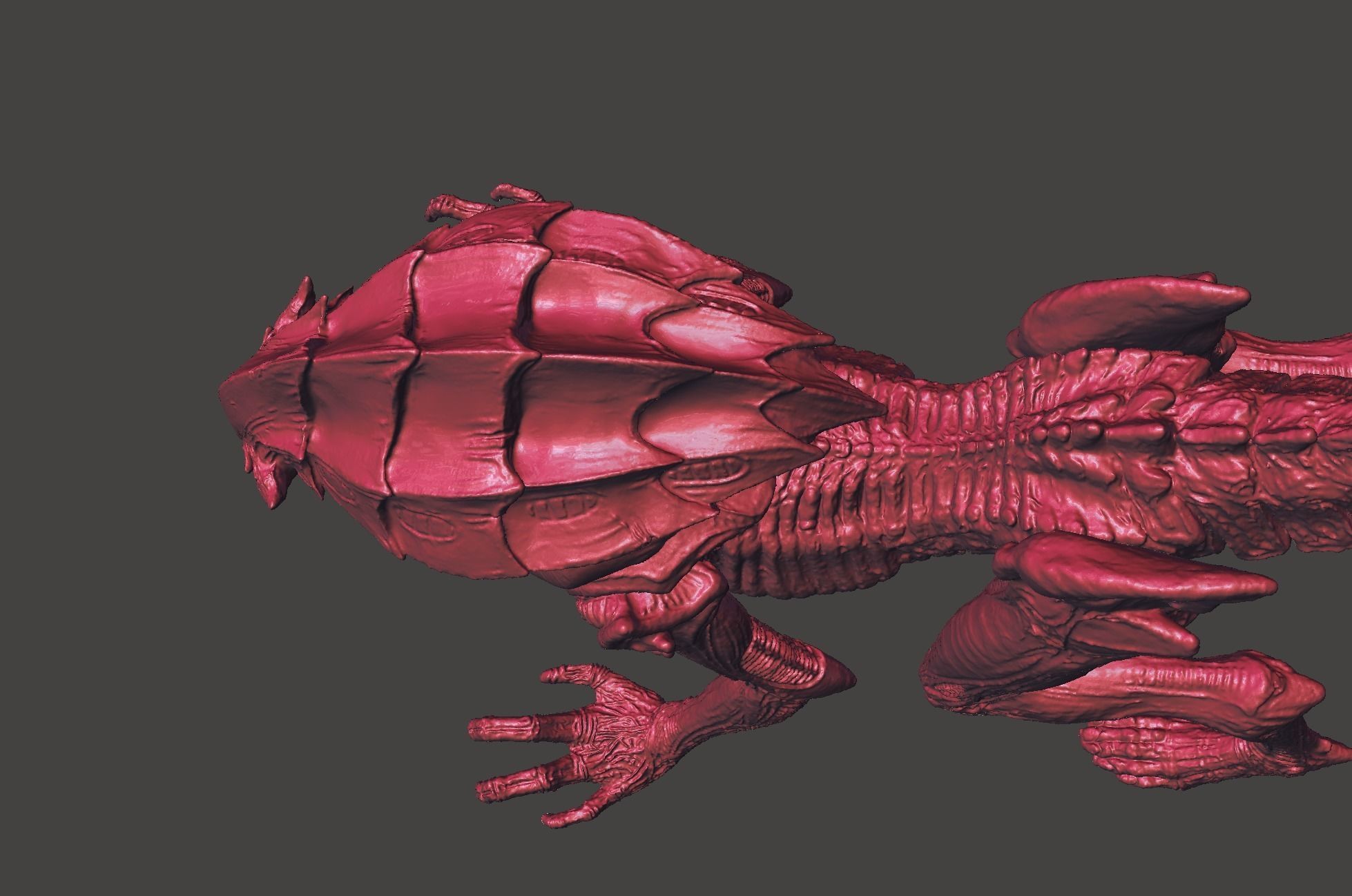 Aliens Fireteam Elite PROWLER XENOMORPH Ultra high detailed STL 3D print model_41