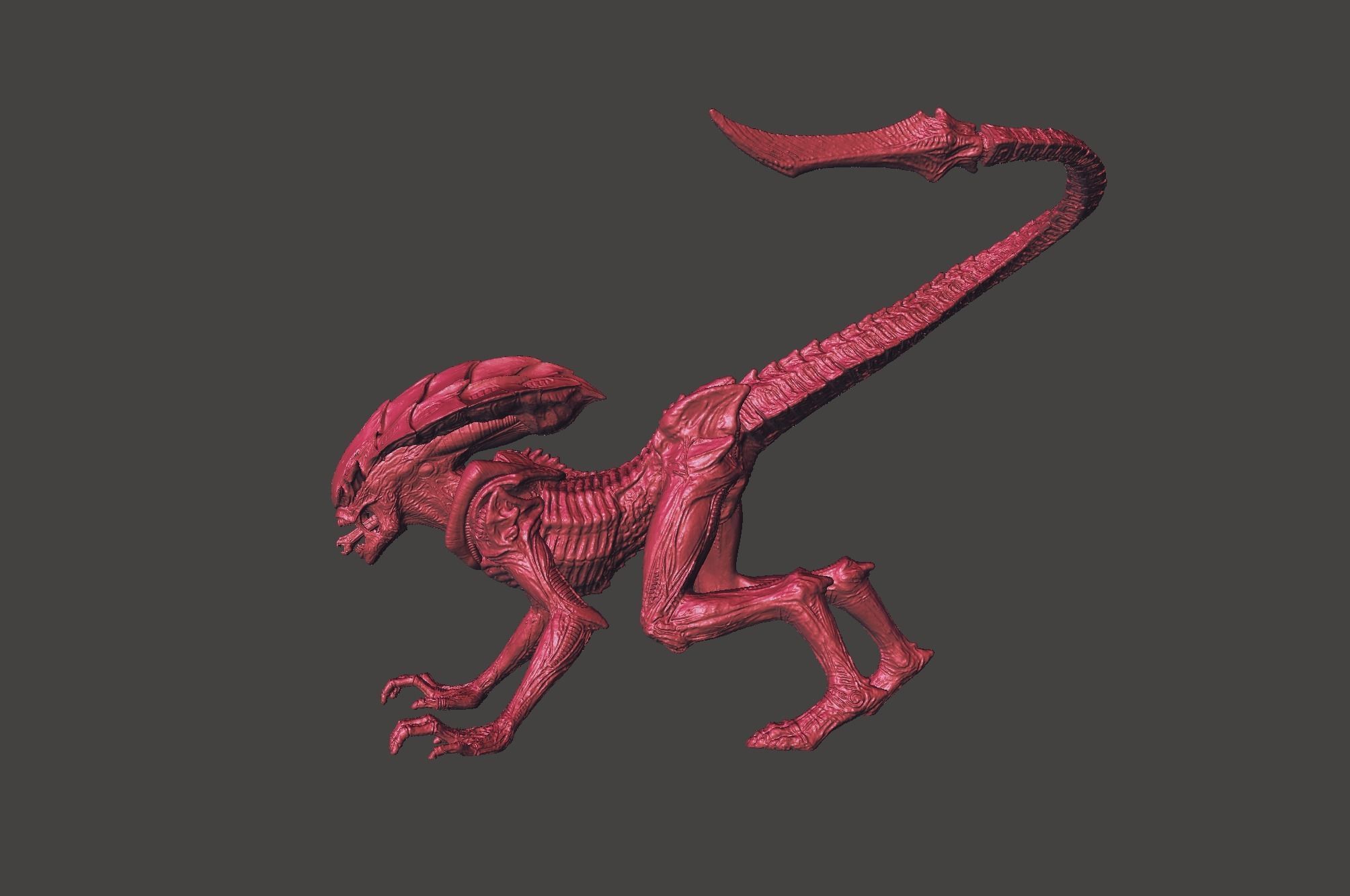 Aliens Fireteam Elite PROWLER XENOMORPH Ultra high detailed STL 3D print model_57