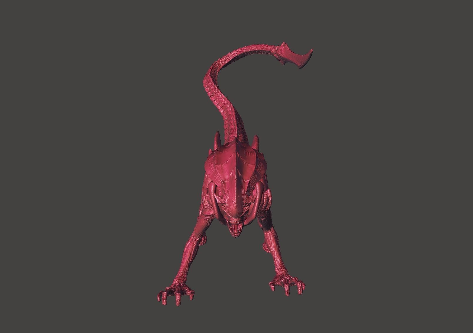 Aliens Fireteam Elite PROWLER XENOMORPH Ultra high detailed STL 3D print model_9