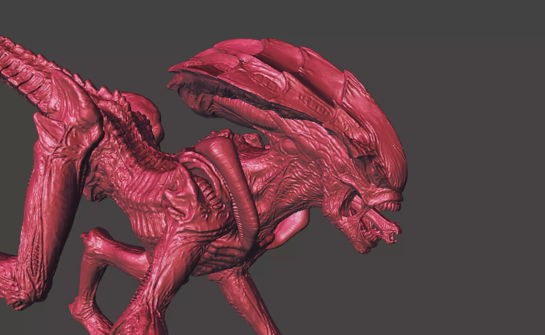 Aliens Fireteam Elite PROWLER XENOMORPH Ultra high detailed STL 3D print model_0