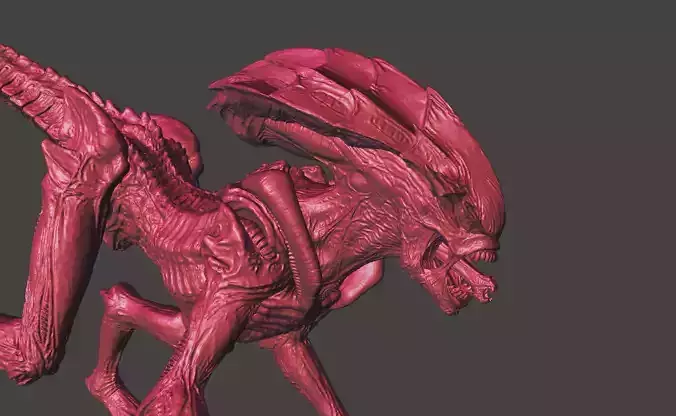Aliens Fireteam Elite PROWLER XENOMORPH Ultra high detailed STL 3D print model