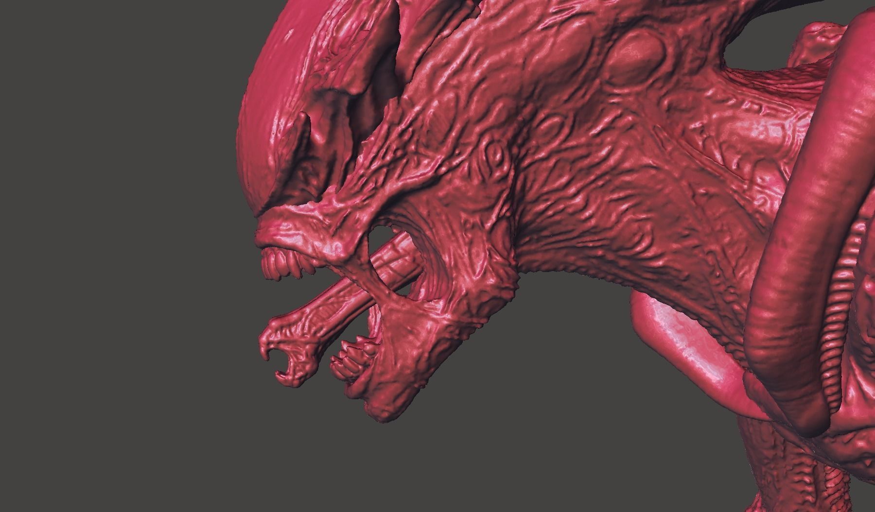 Aliens Fireteam Elite PROWLER XENOMORPH Ultra high detailed STL 3D print model_61