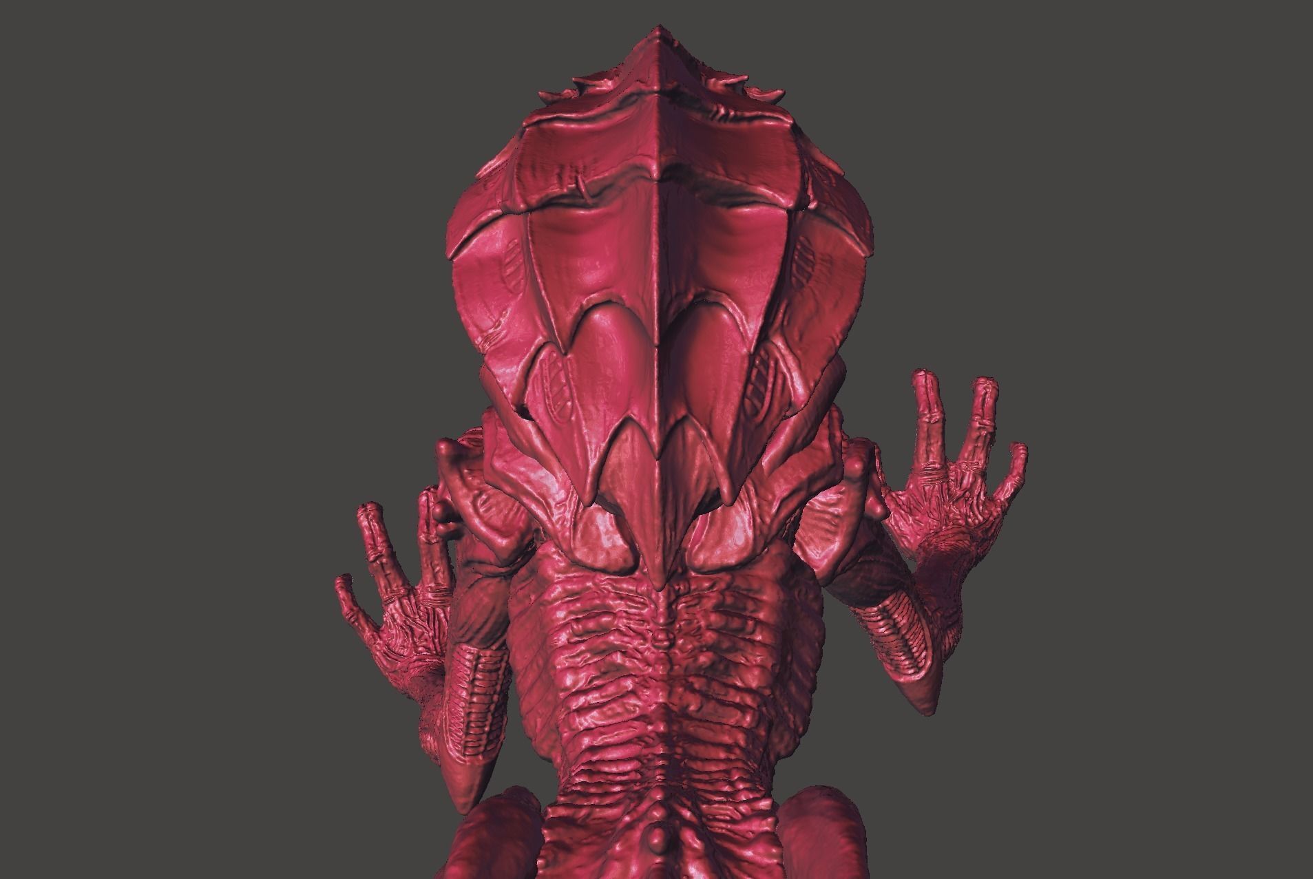 Aliens Fireteam Elite PROWLER XENOMORPH Ultra high detailed STL 3D print model_28