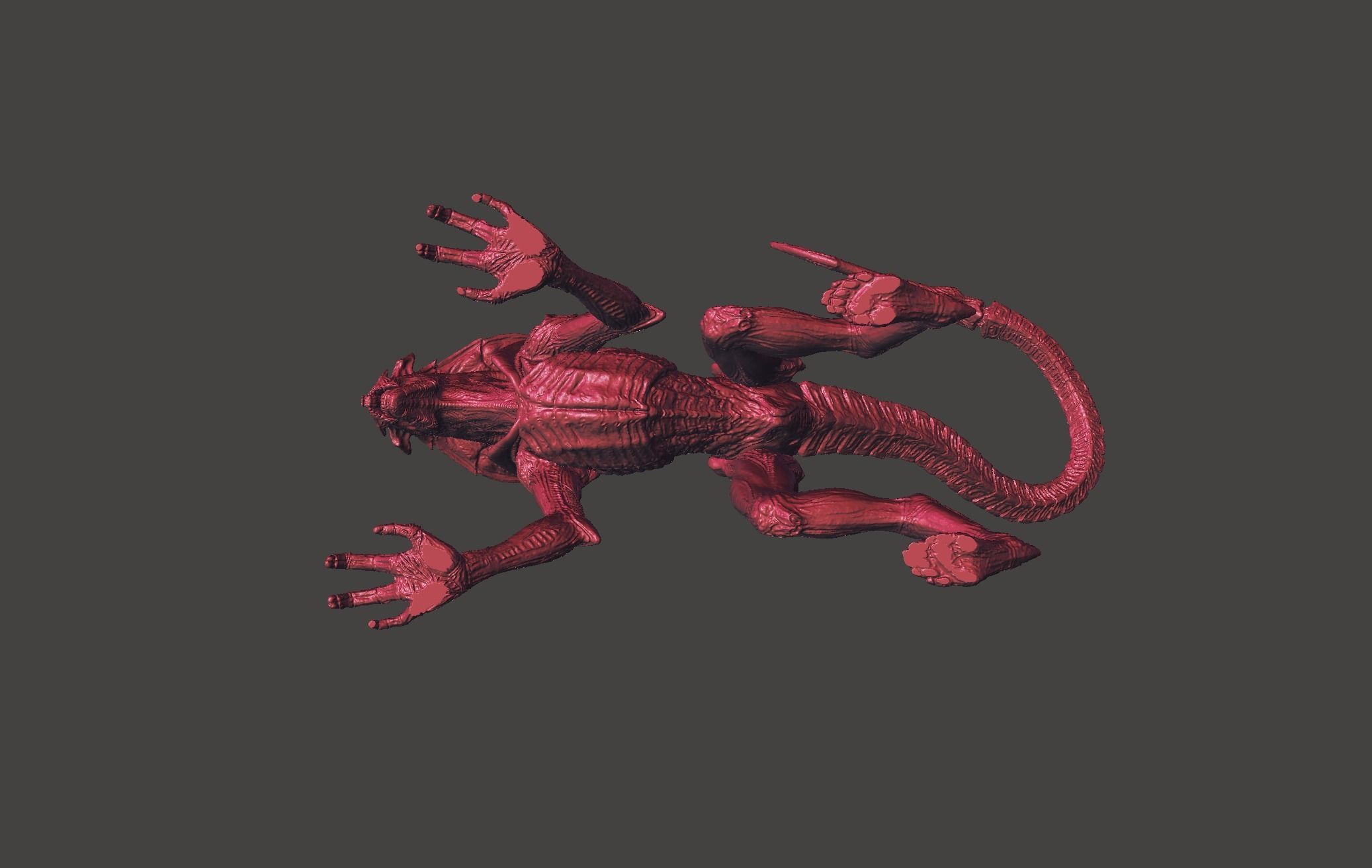 Aliens Fireteam Elite PROWLER XENOMORPH Ultra high detailed STL 3D print model_8