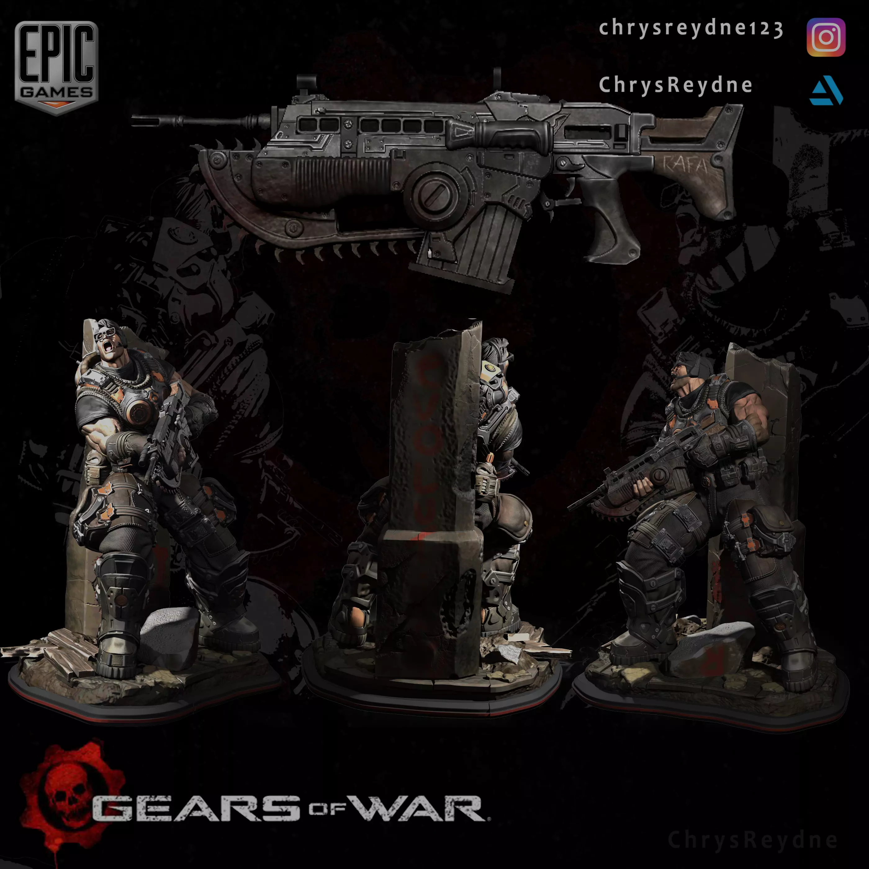 Gears Of War 3D print model