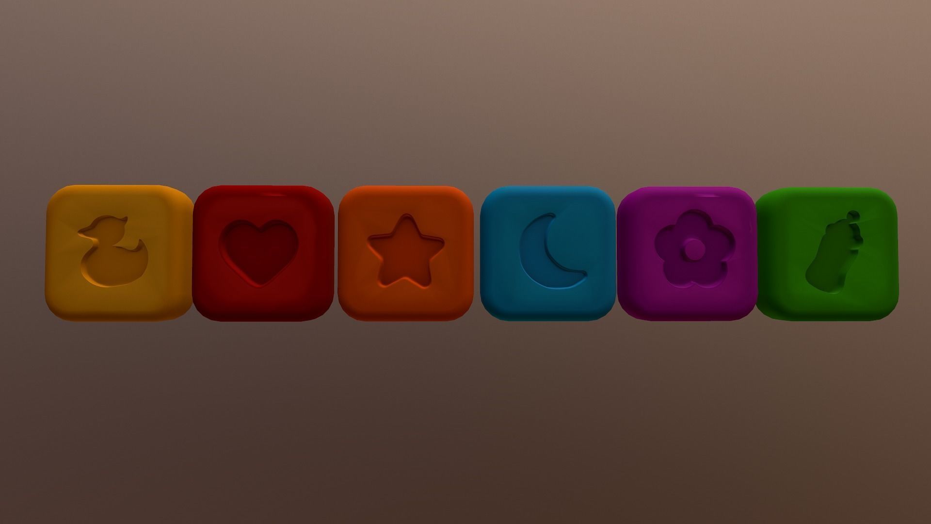  Shape Icons Low-poly 3D model_17