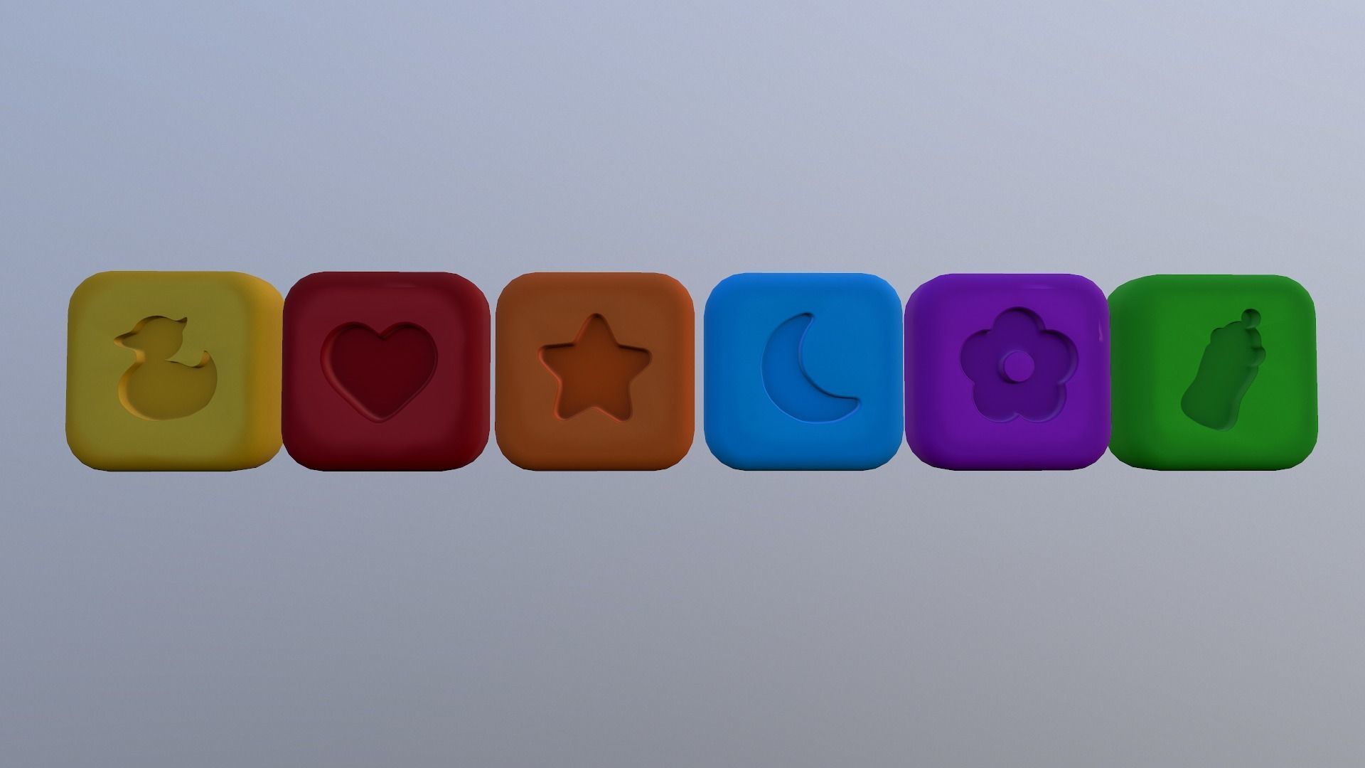  Shape Icons Low-poly 3D model_21
