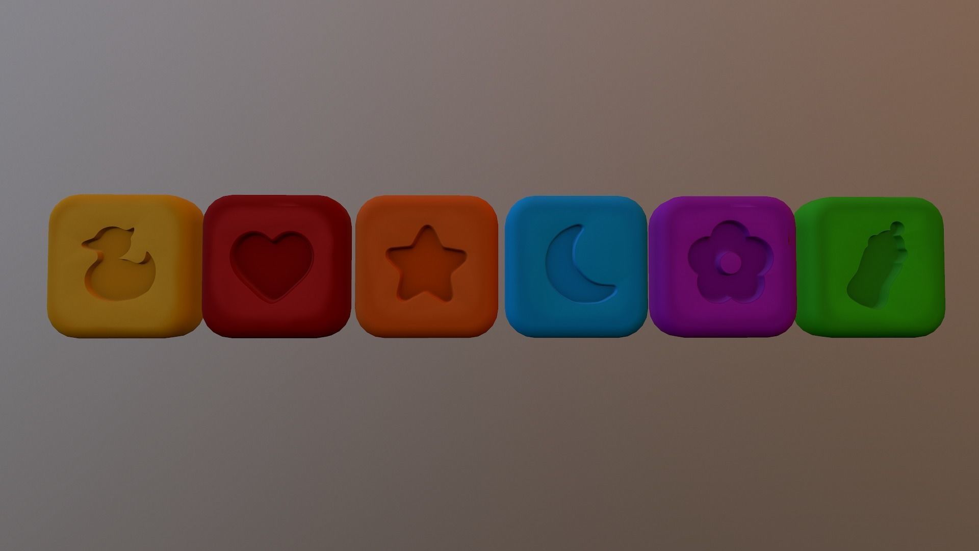  Shape Icons Low-poly 3D model_26
