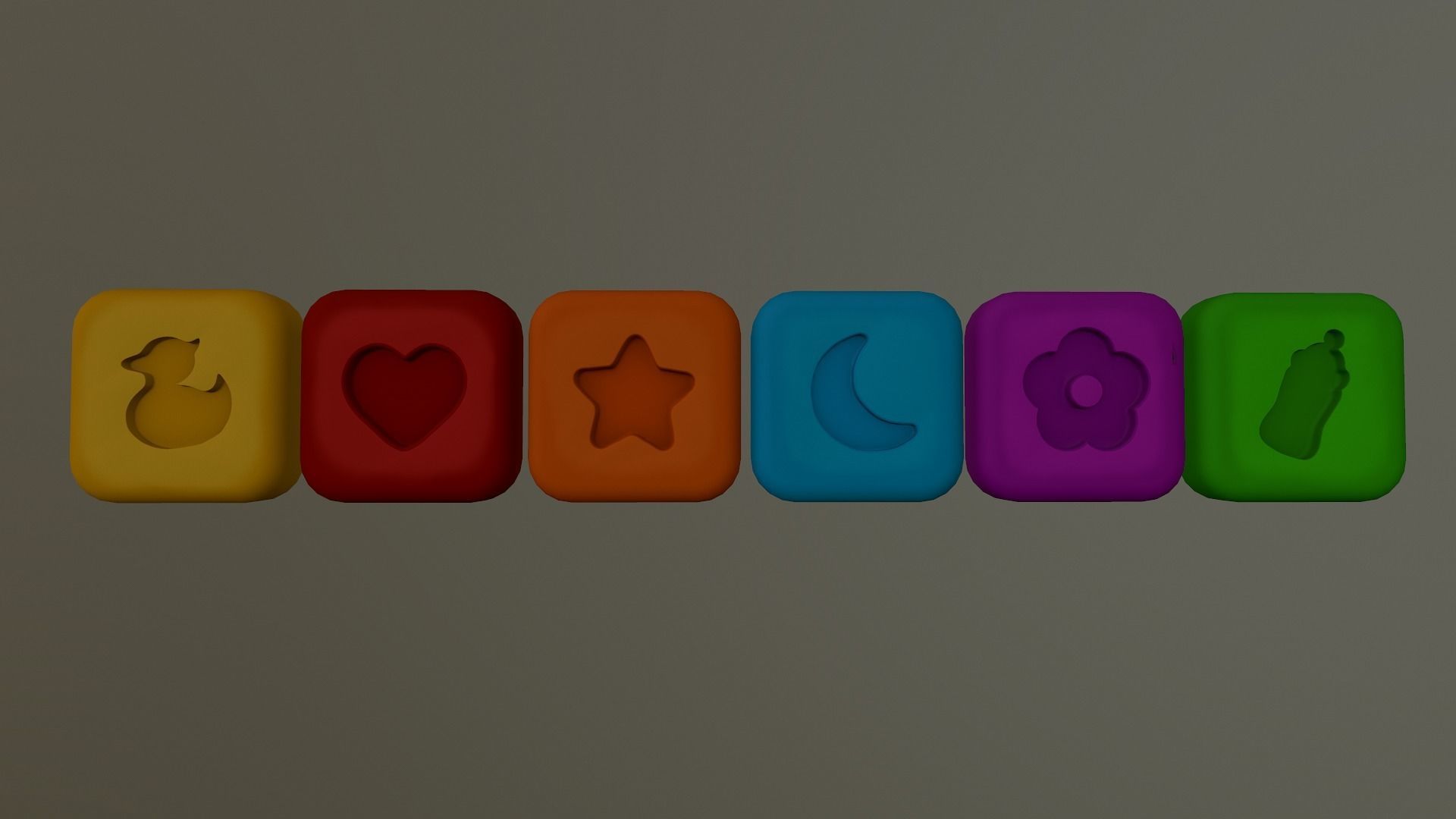  Shape Icons Low-poly 3D model_24