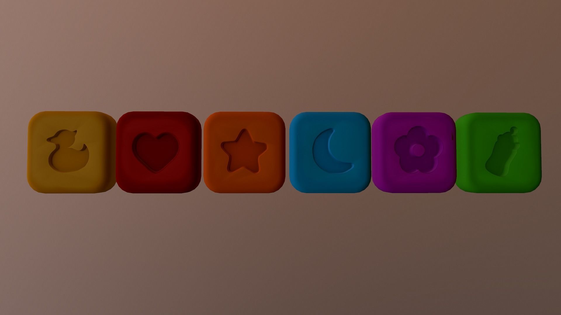 Shape Icons Low-poly 3D model_8